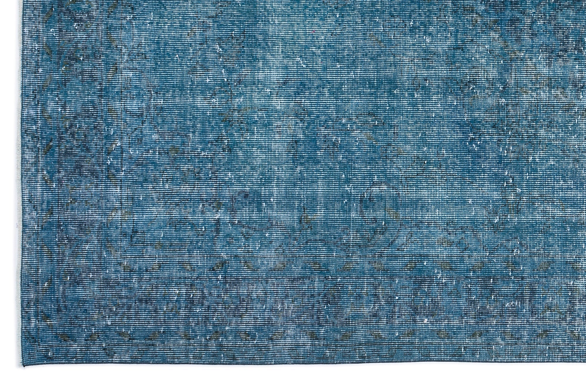 Atina Turquoise Vintage Wool Handmade Area Rug 5'5" x 10'3"
