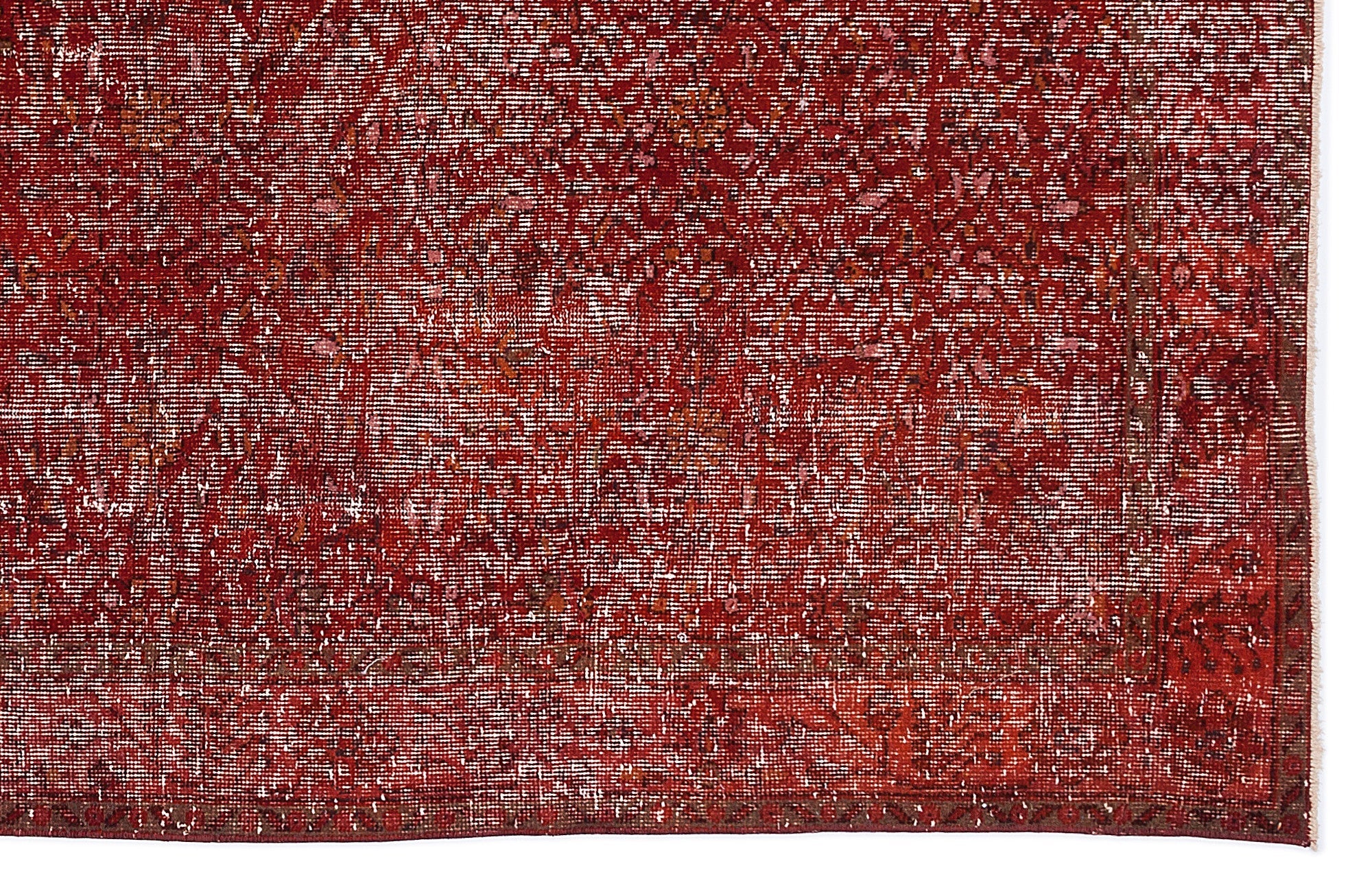 Atina Red Vintage Wool Handmade Area Rug 6'0" x 10'11"
