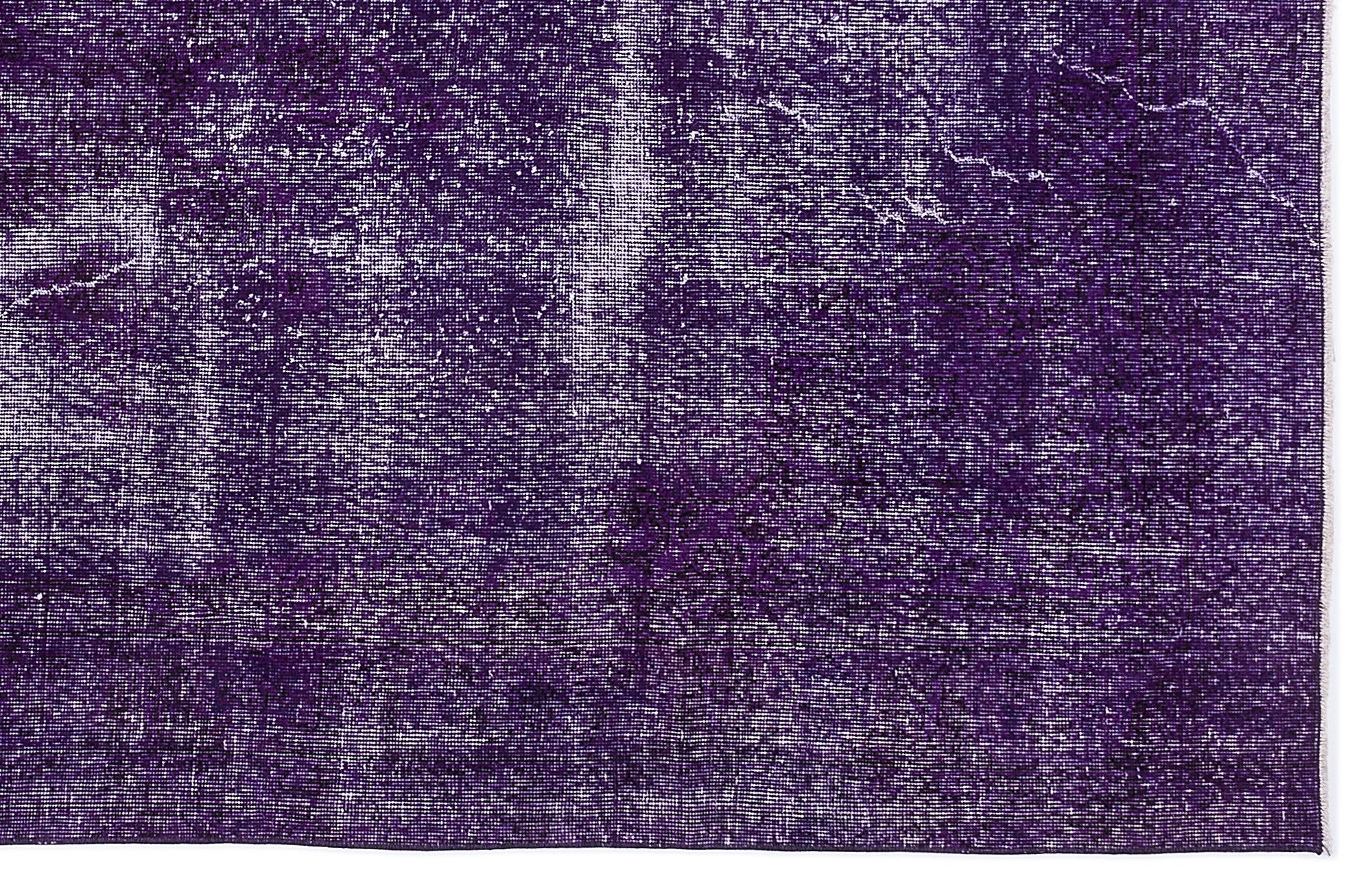 Atina Purple Vintage Wool Handmade Area Rug 6'6" x 9'11"
