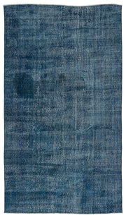 Atina Turquoise Vintage Wool Handmade Area Rug 6'4" x 11'1"