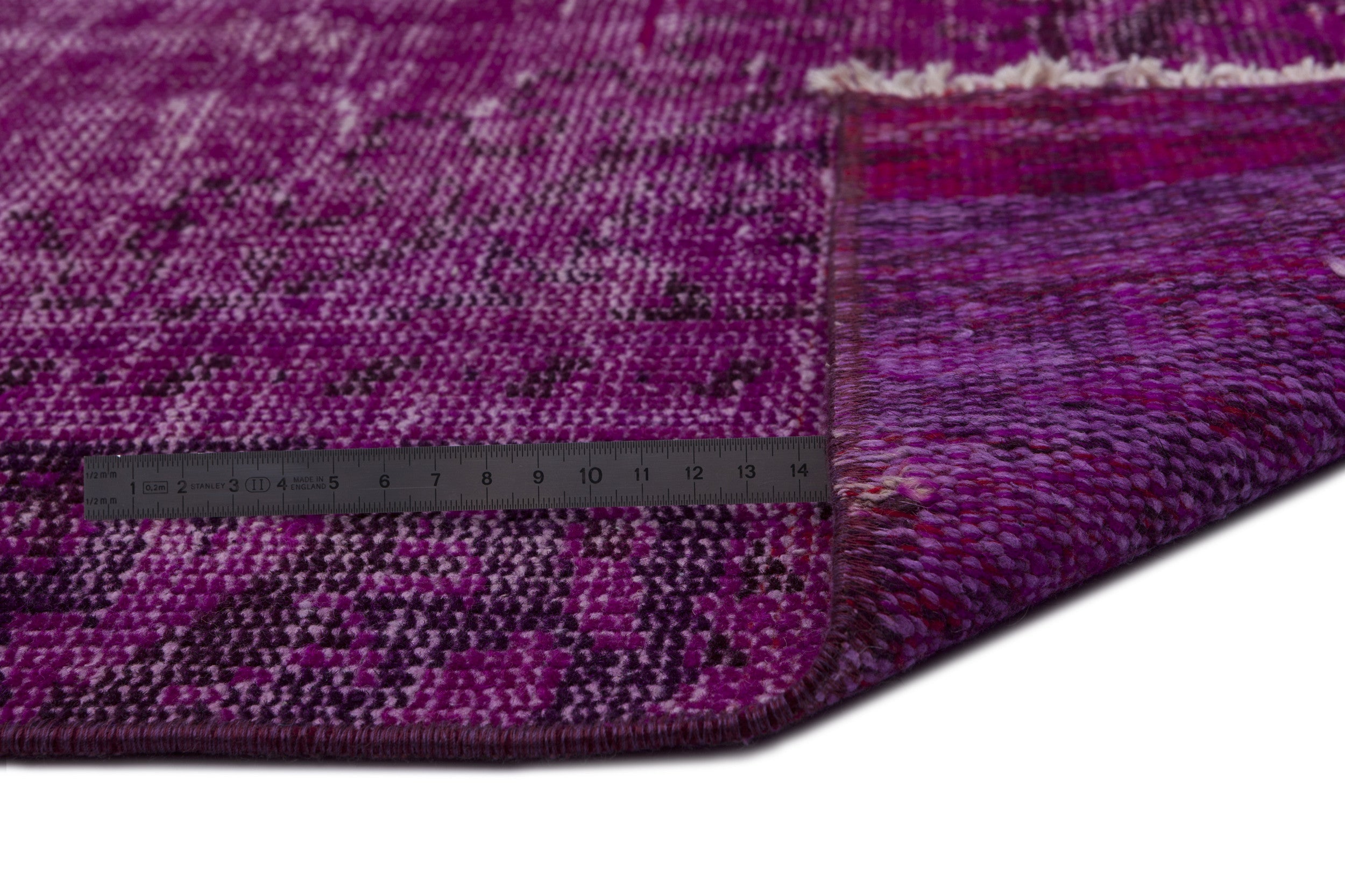 Atina Pink Vintage Wool Handmade Area Rug 5'1" x 9'4"