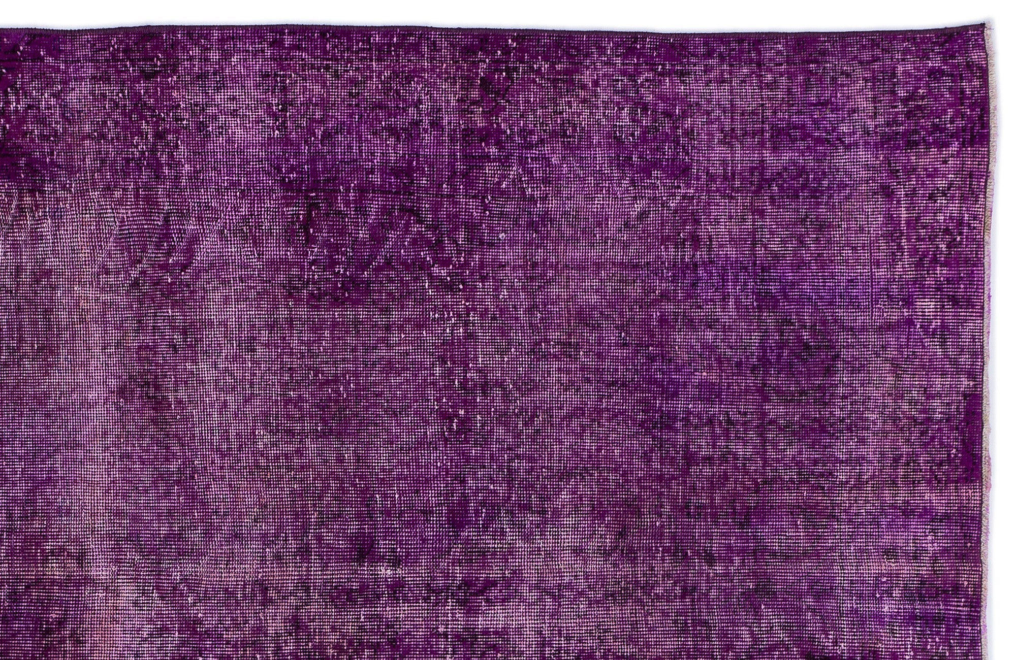 Atina Purple Vintage Wool Handmade Area Rug 5'3" x 8'8"