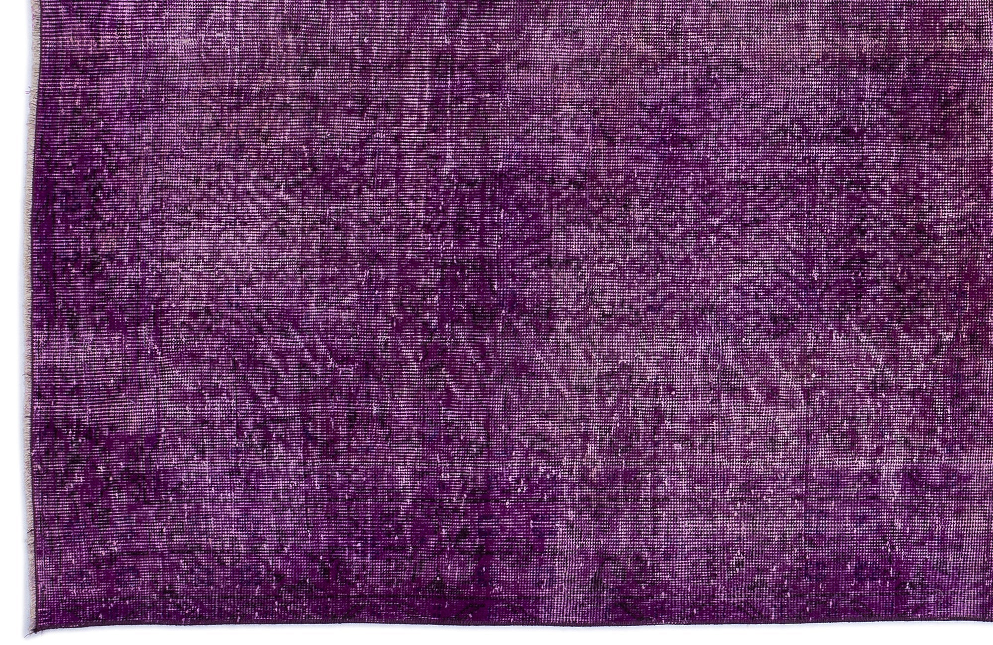 Atina Purple Vintage Wool Handmade Area Rug 5'3" x 8'8"
