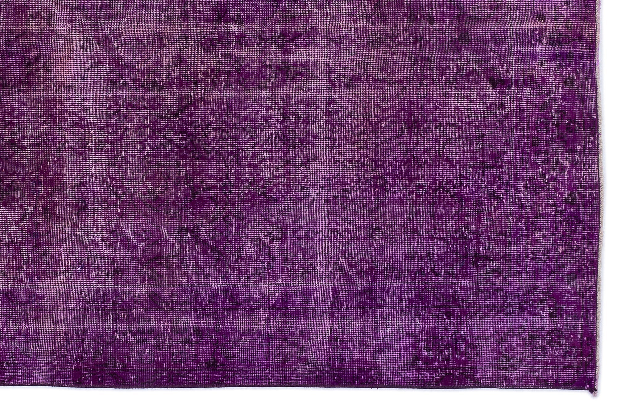 Atina Purple Vintage Wool Handmade Area Rug 5'3" x 8'8"