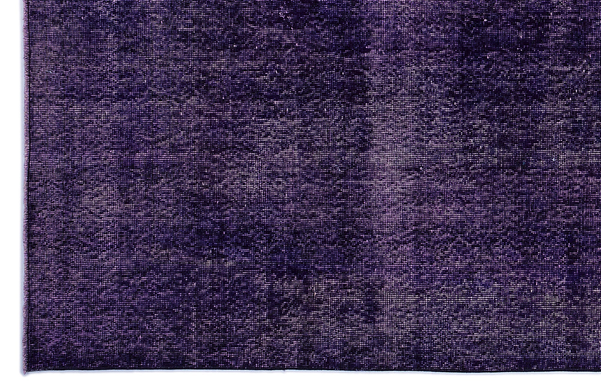 Atina Purple Vintage Wool Handmade Area Rug 6'9" x 9'11"