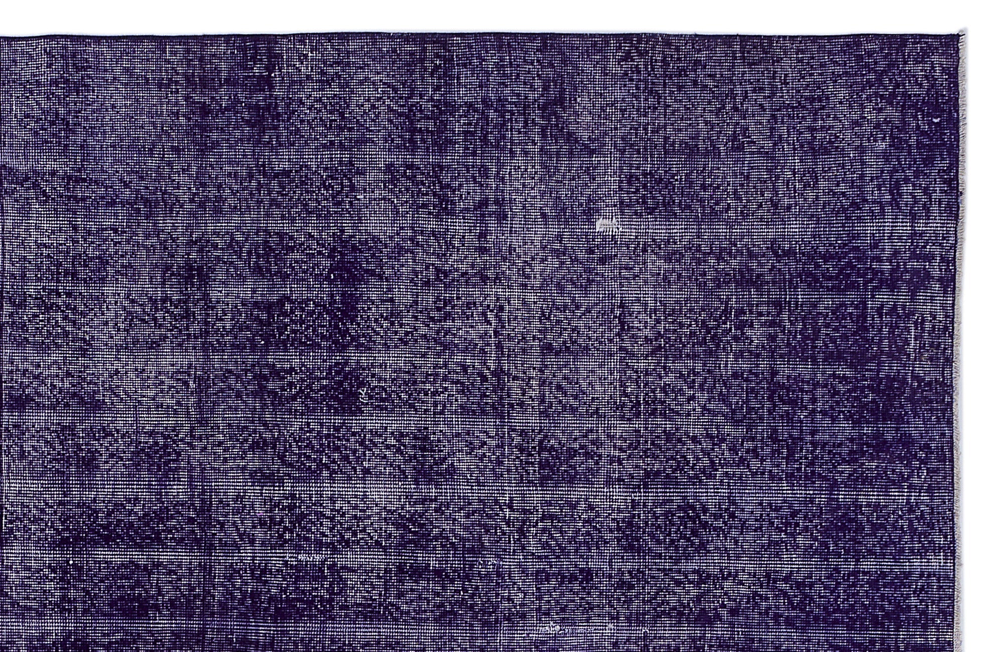 Atina Purple Vintage Wool Handmade Area Rug 6'7" x 9'3"