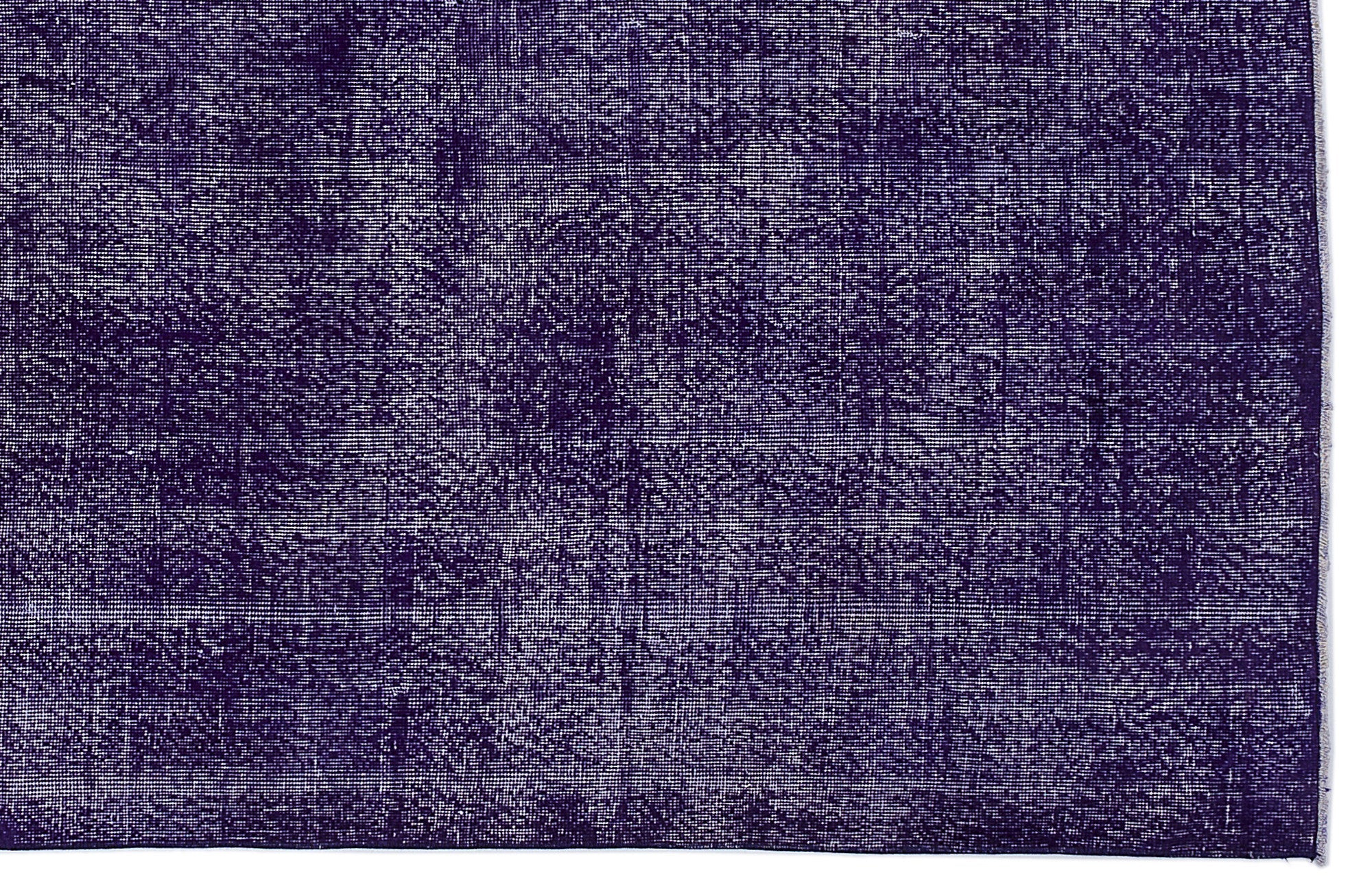 Atina Purple Vintage Wool Handmade Area Rug 6'7" x 9'3"