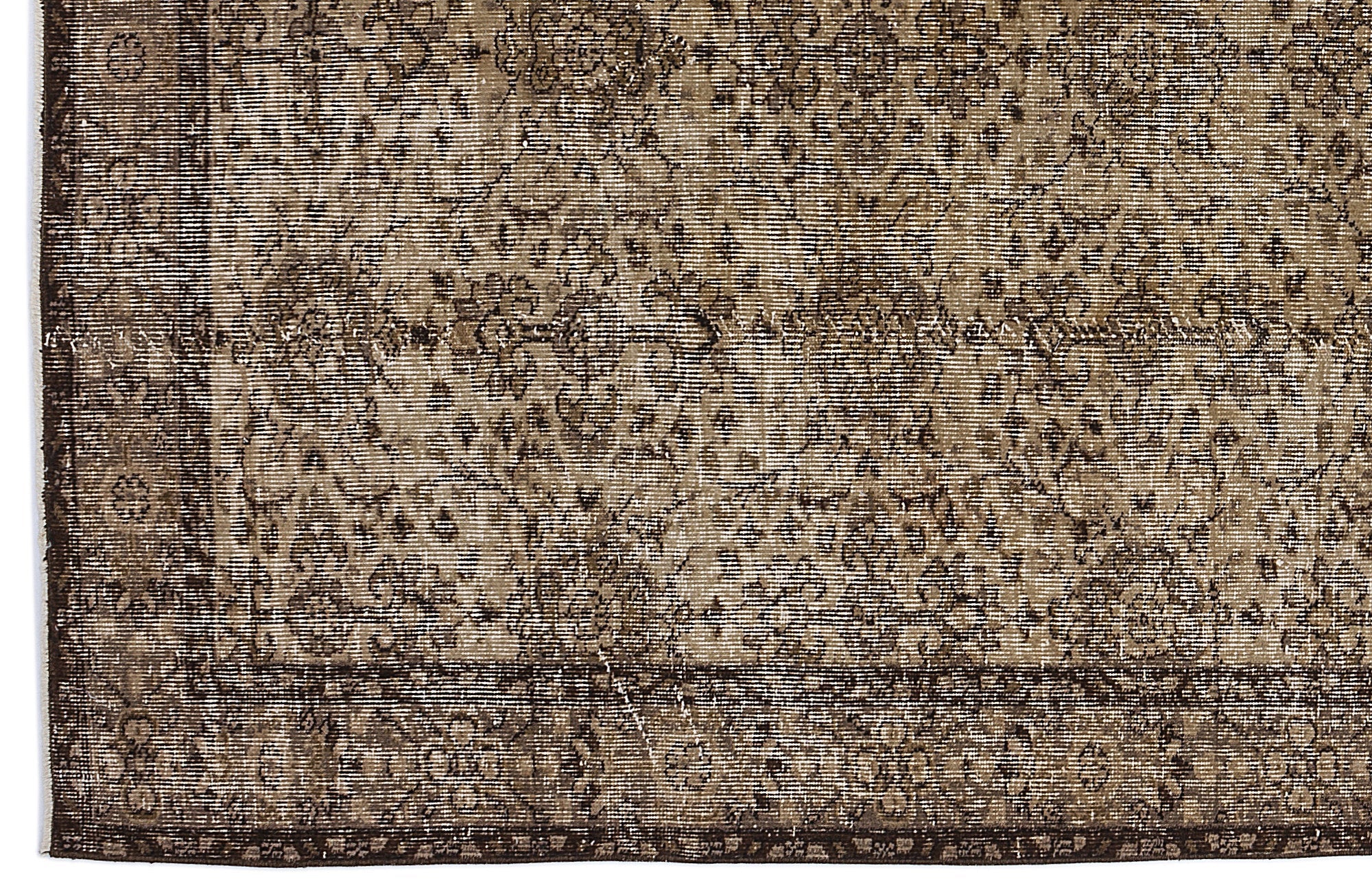 Atina 8409 Beige Vintage Wool Handmade Area Rug 5'5" x 8'11"