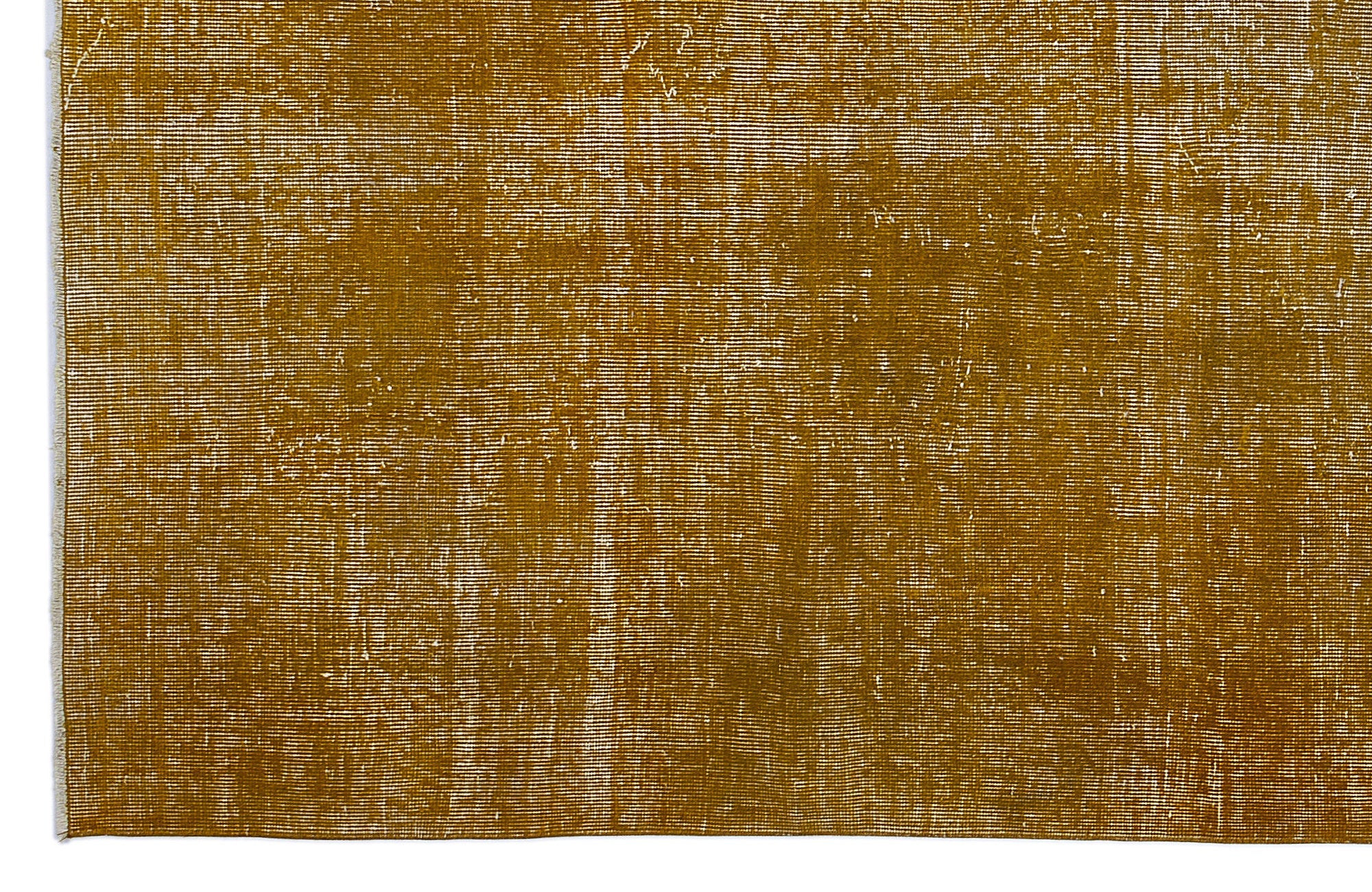 Atina Yellow Vintage Wool Handmade Area Rug 6'6" x 10'4"