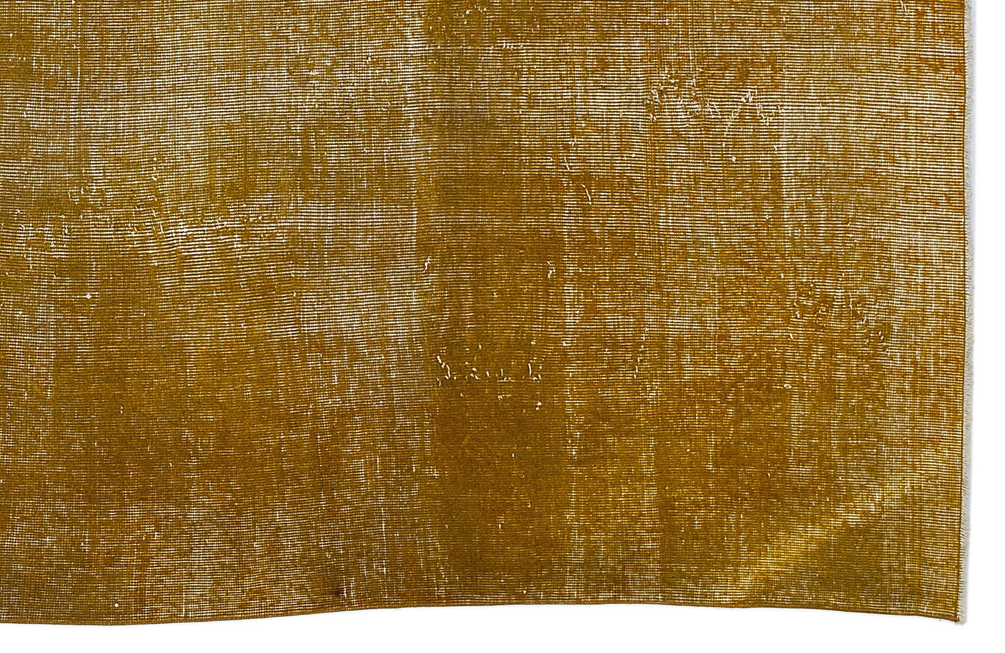Atina Yellow Vintage Wool Handmade Area Rug 6'6" x 10'4"