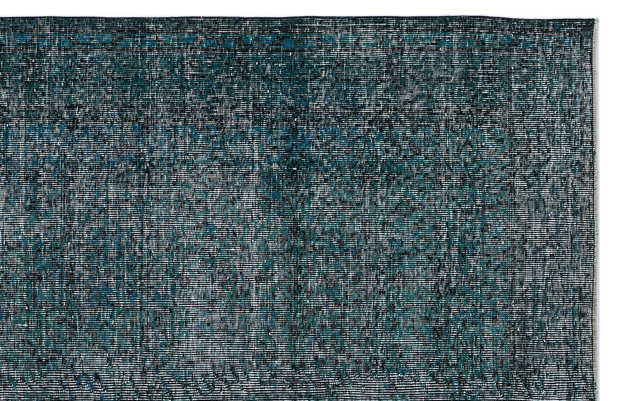 Atina Turquoise Vintage Wool Handmade Area Rug 5'10" x 9'1"