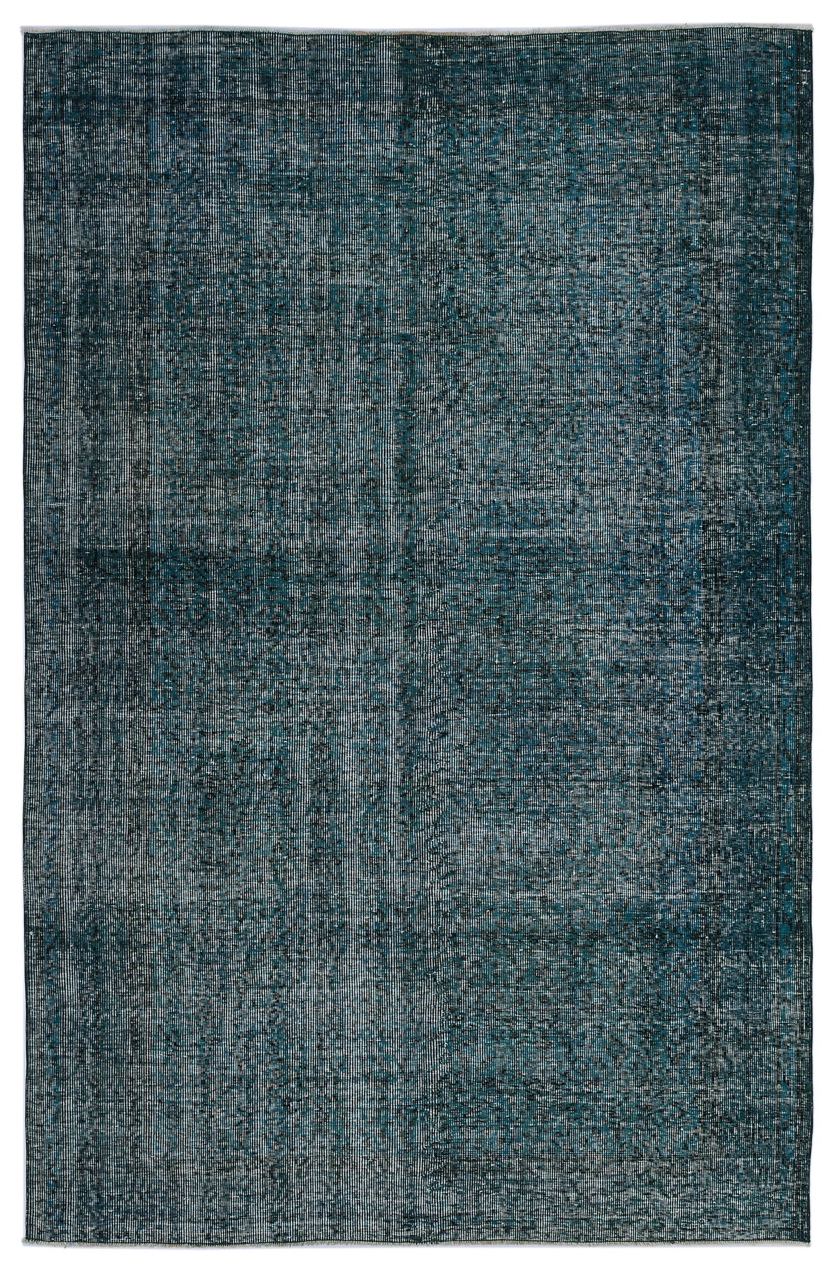 Atina Turquoise Vintage Wool Handmade Area Rug 5'10" x 9'1"
