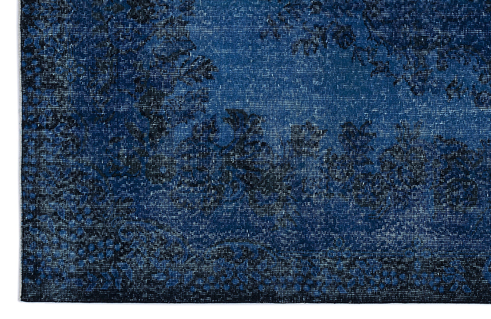 Atina 8525 Navy Vintage Wool Handmade Area Rug 5'11" x 9'6"