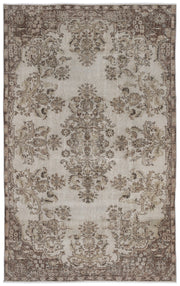 Atina 8588 Beige Vintage Wool Handmade Area Rug 4'4" x 12'8"