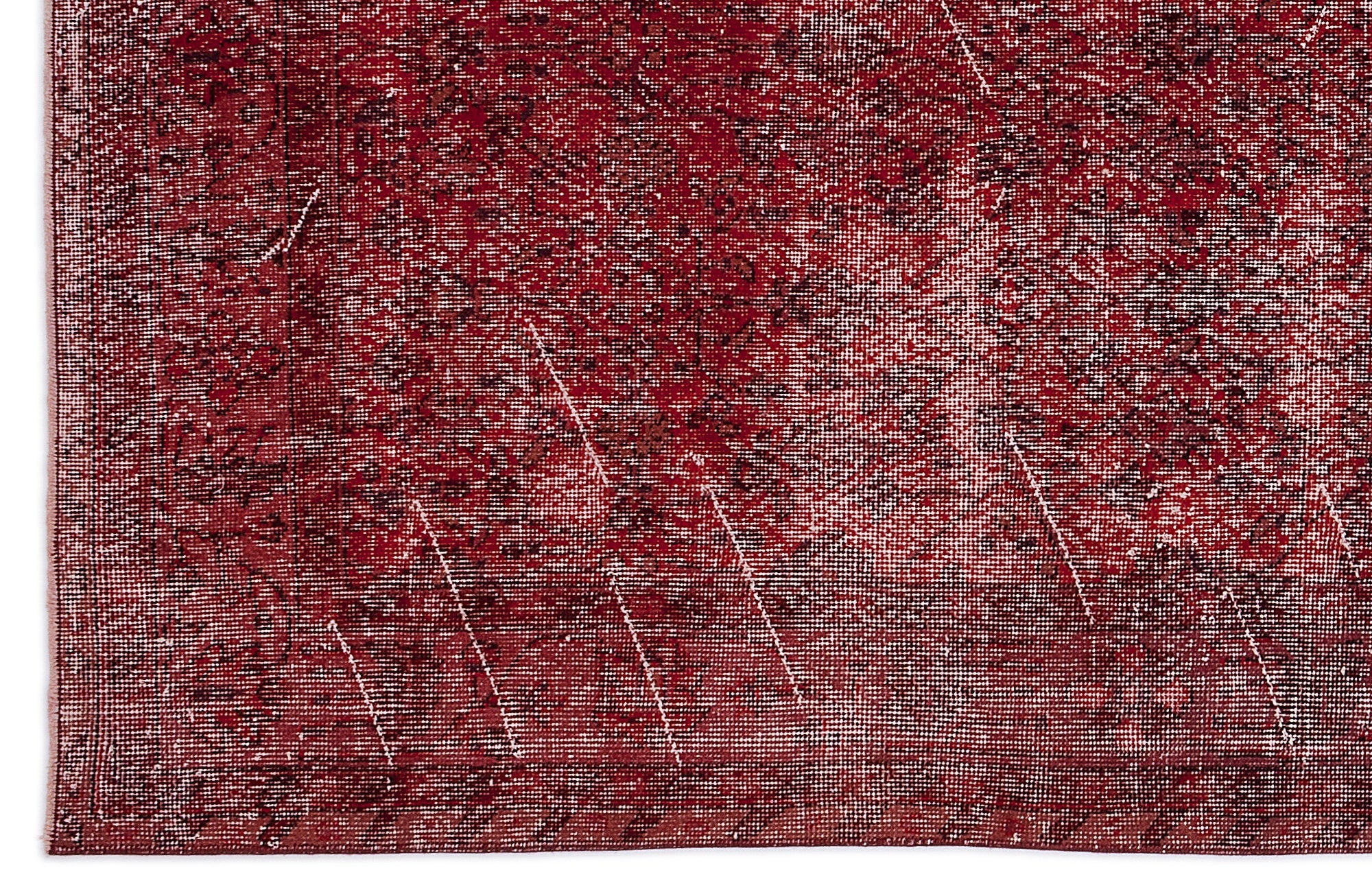Atina Red Vintage Wool Handmade Area Rug 4'7" x 12'2"