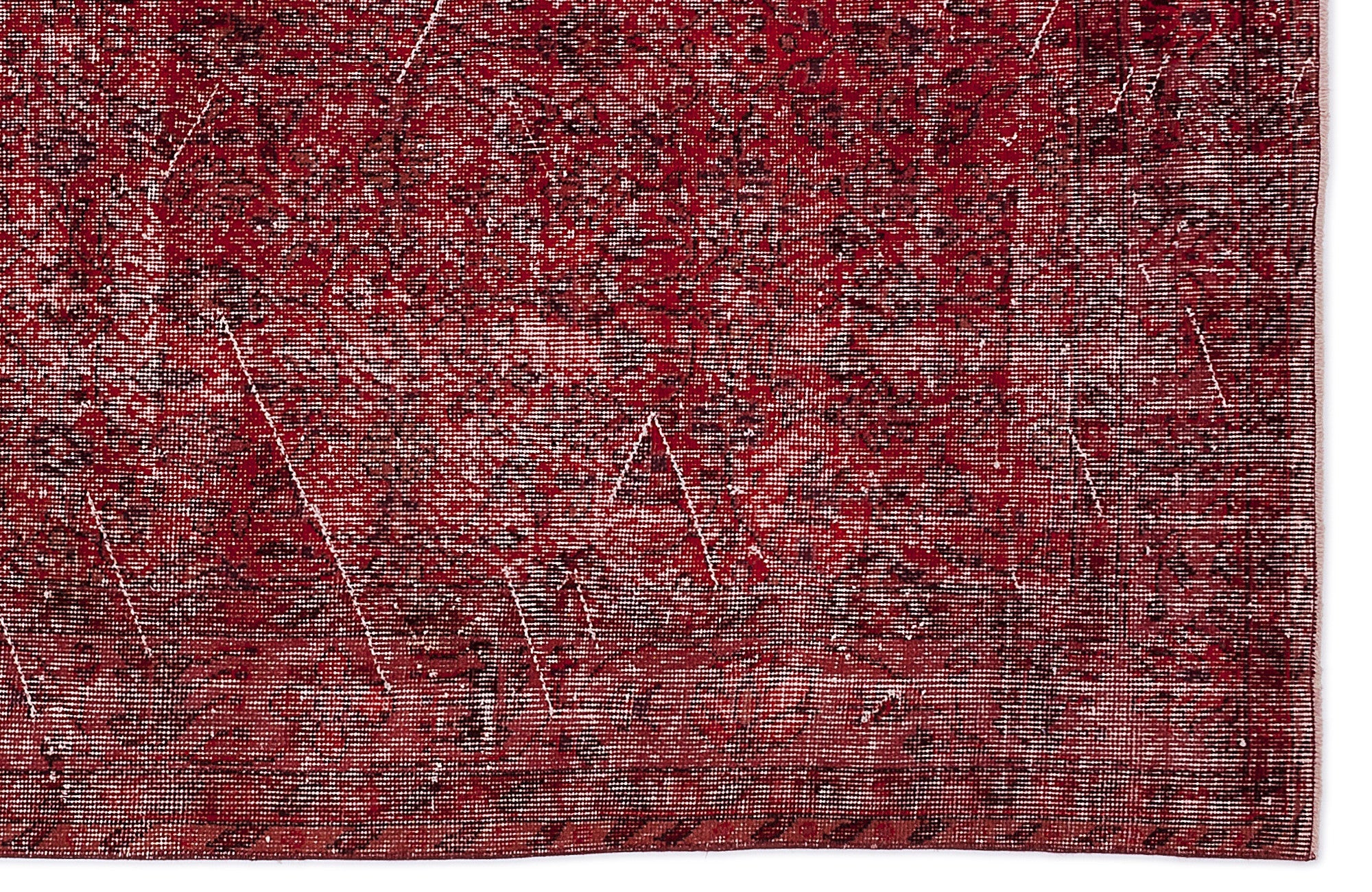 Atina Red Vintage Wool Handmade Area Rug 4'7" x 12'2"