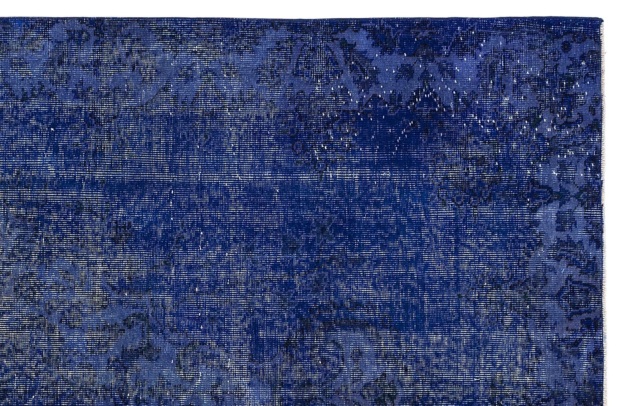 Atina Blue Vintage Wool Handmade Area Rug 5'7" x 9'3"