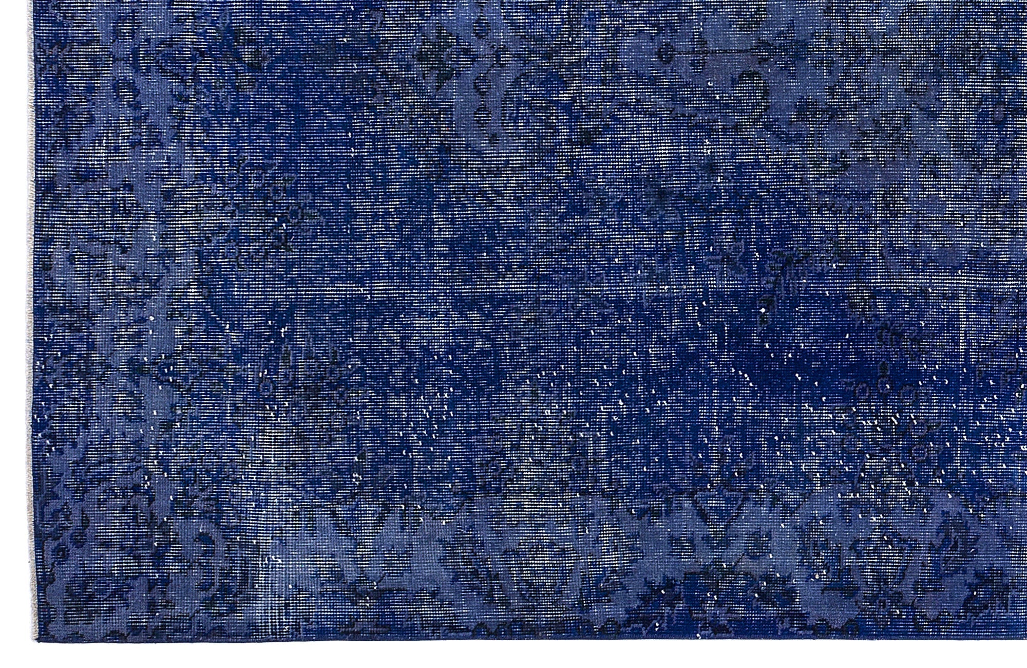 Atina Blue Vintage Wool Handmade Area Rug 5'7" x 9'3"