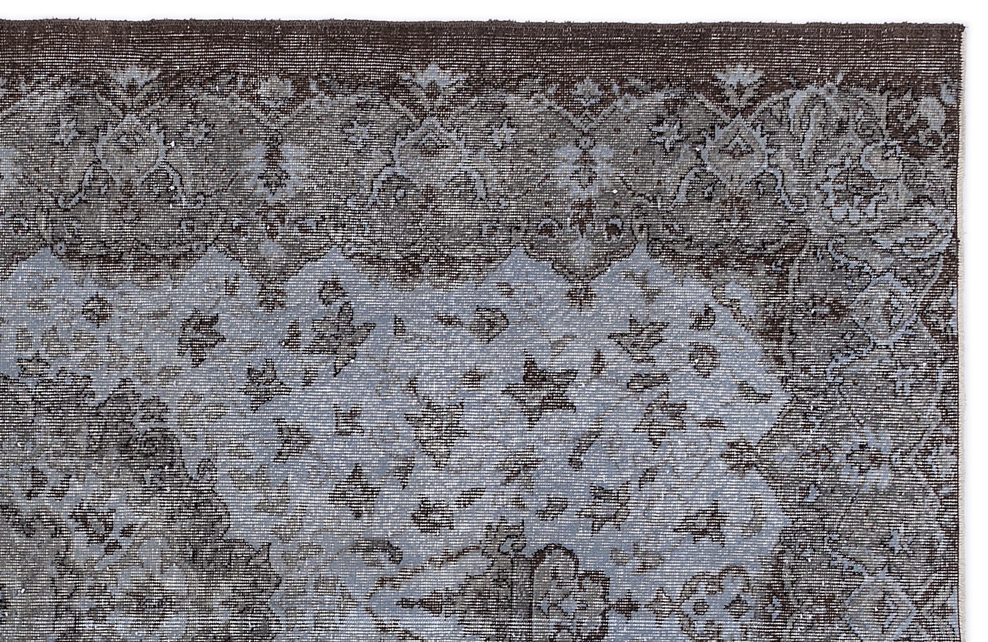Atina Blue Vintage Wool Handmade Area Rug 5'5" x 9'1"