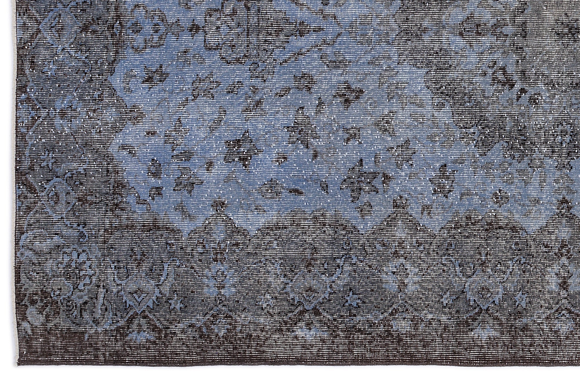 Atina Blue Vintage Wool Handmade Area Rug 5'5" x 9'1"