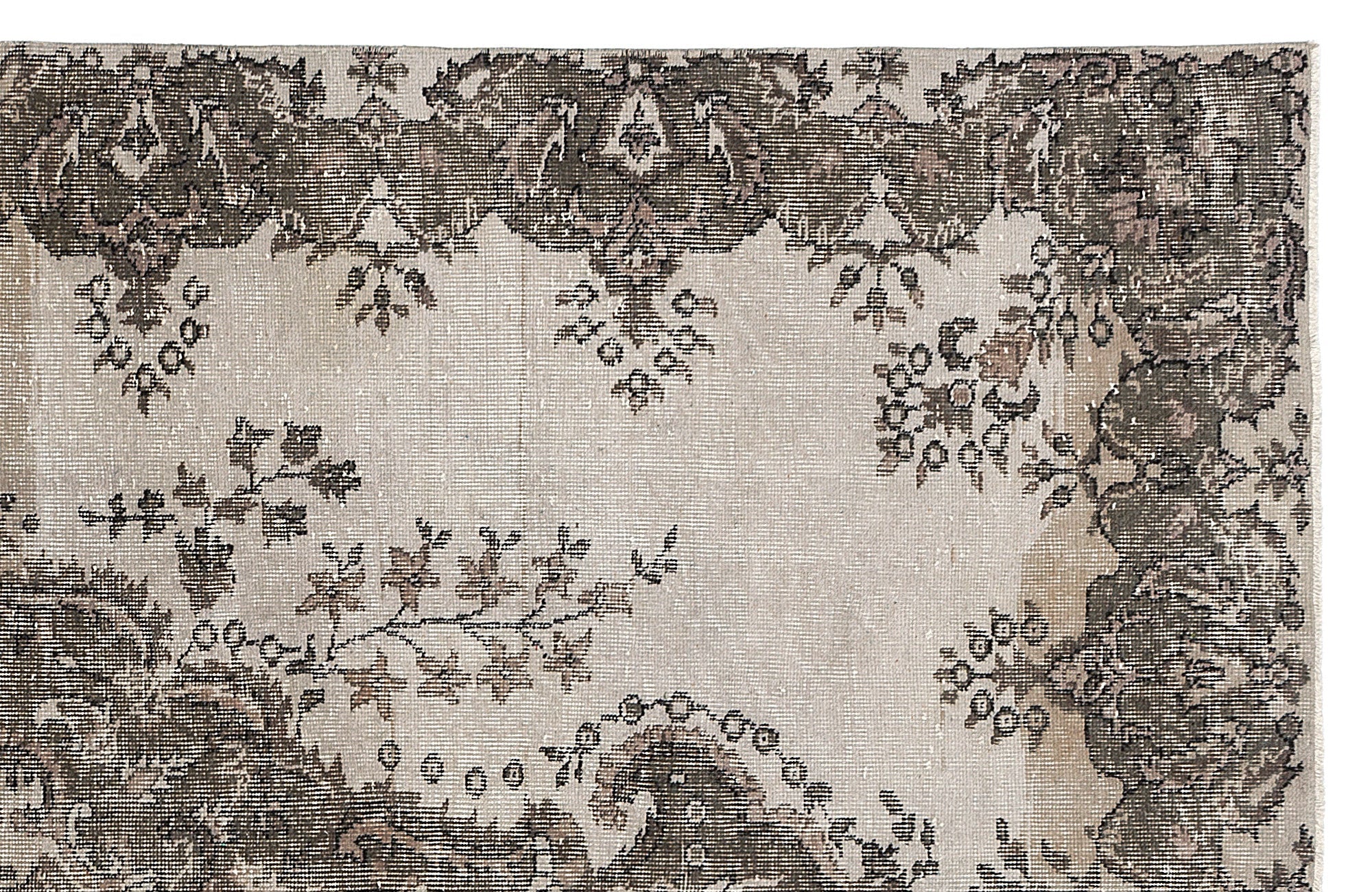 Atina Brown Classic Wool Handmade Area Rug 6'0" x 9'0"