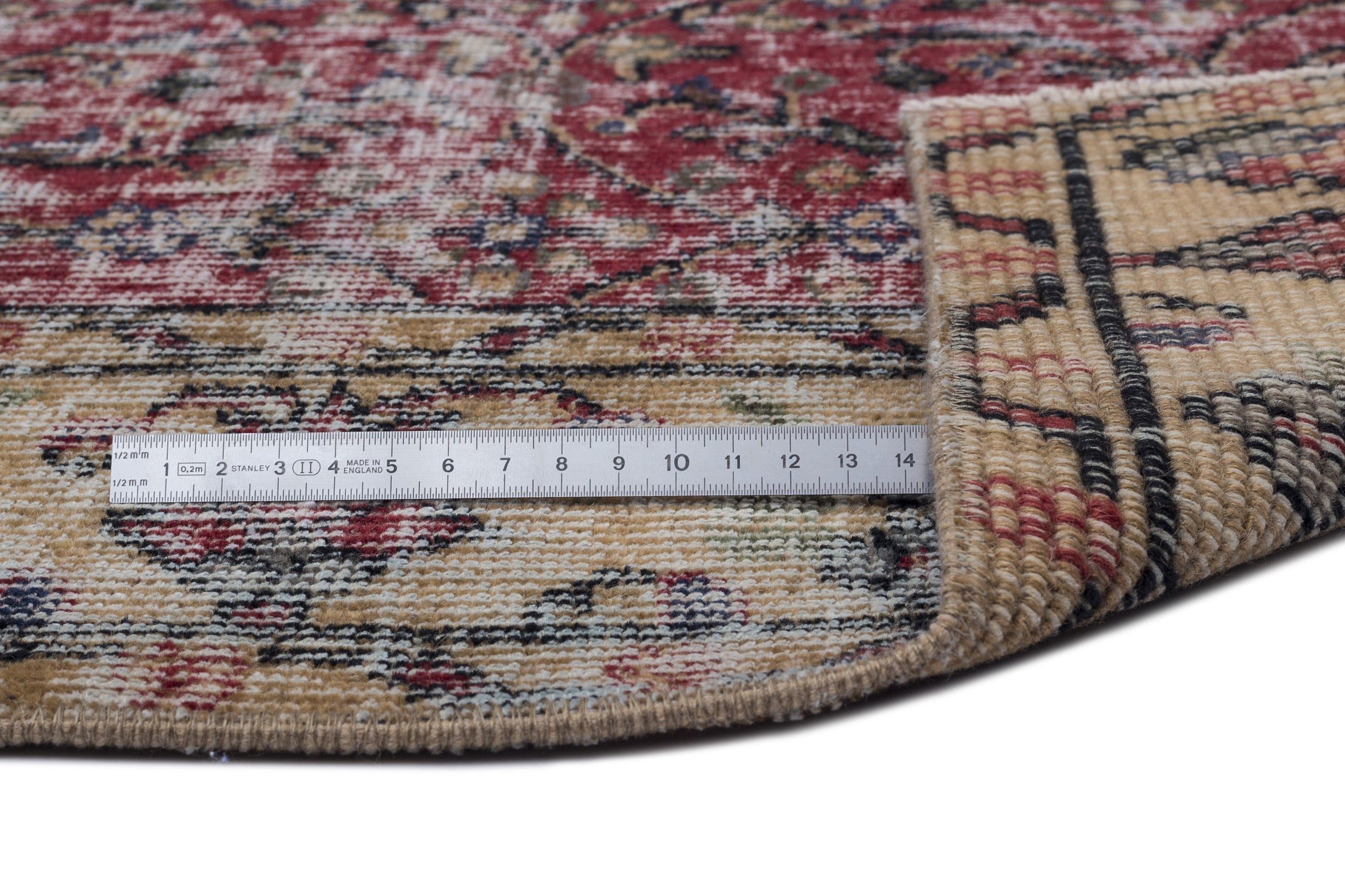 Atina Brown Vintage Wool Handmade Area Rug 4'9" x 8'0"