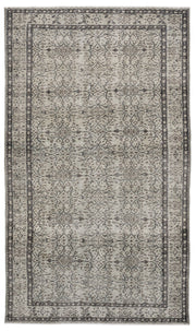 Atina 8702 Beige Vintage Wool Handmade Area Rug 5'5" x 9'0"