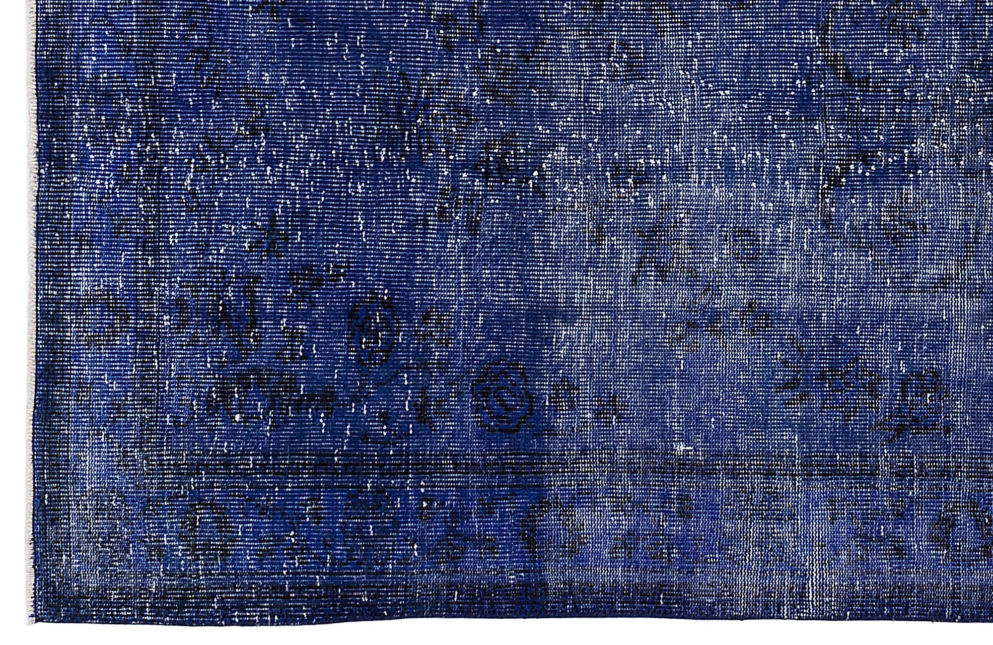 Atina Purple Vintage Wool Handmade Area Rug 5'3" x 8'7"