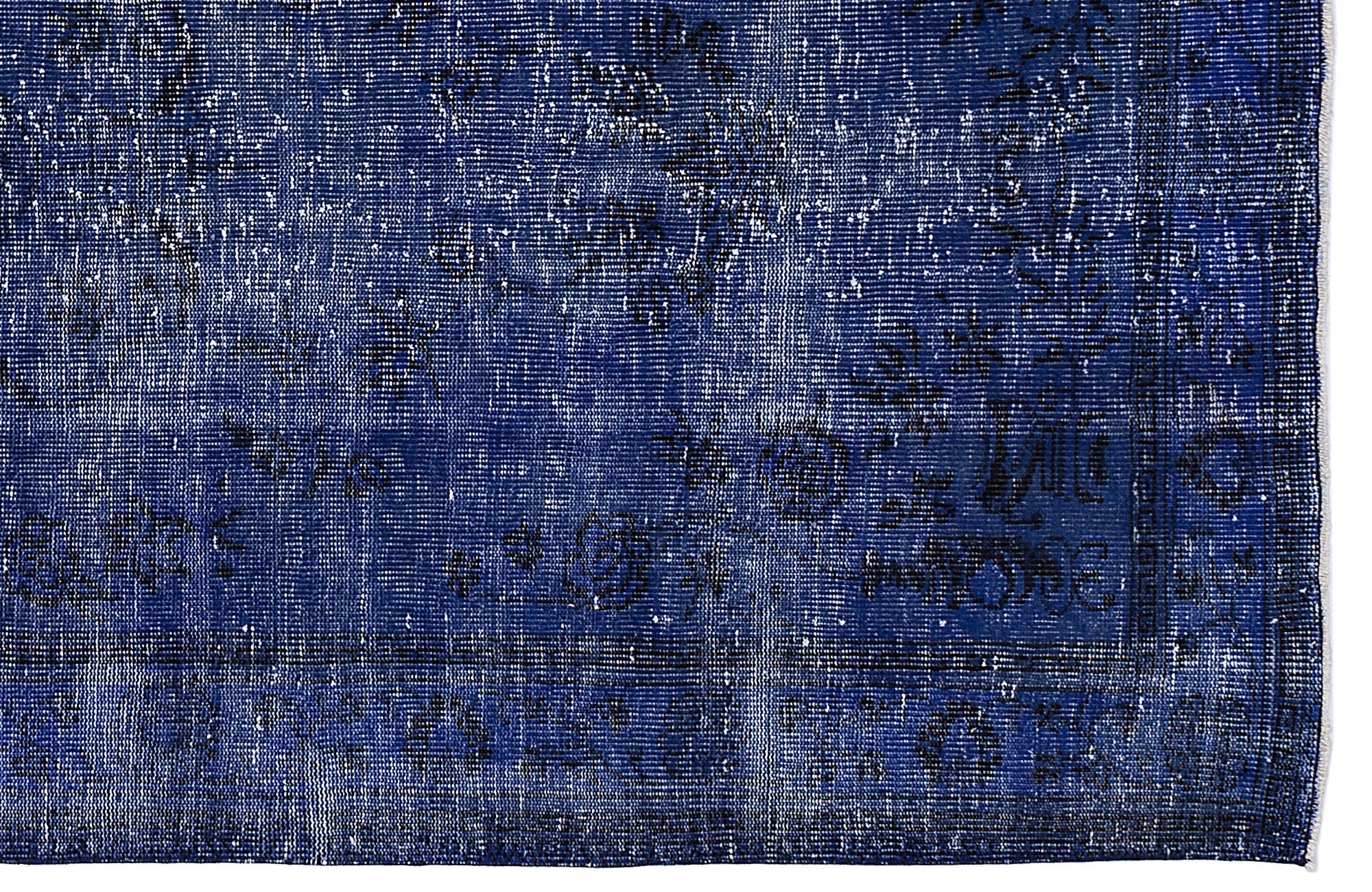 Atina Purple Vintage Wool Handmade Area Rug 5'3" x 8'7"