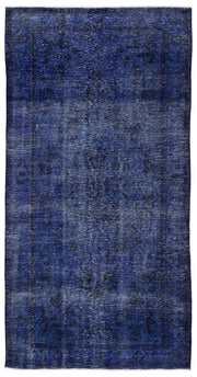 Atina Purple Vintage Wool Handmade Area Rug 5'3" x 8'7"