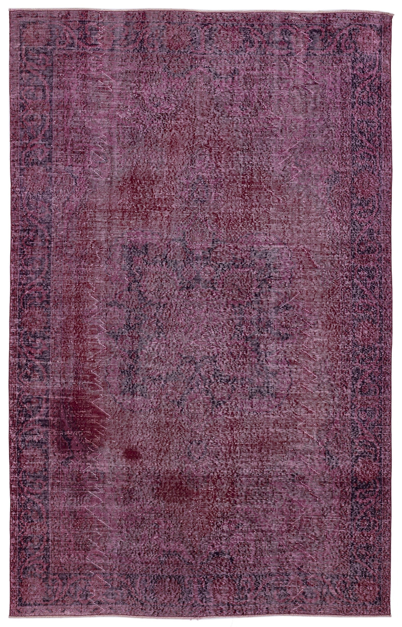 Atina Red Vintage Wool Handmade Area Rug 6'1" x 9'7"