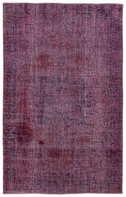 Atina Red Vintage Wool Handmade Area Rug 6'1" x 9'7"