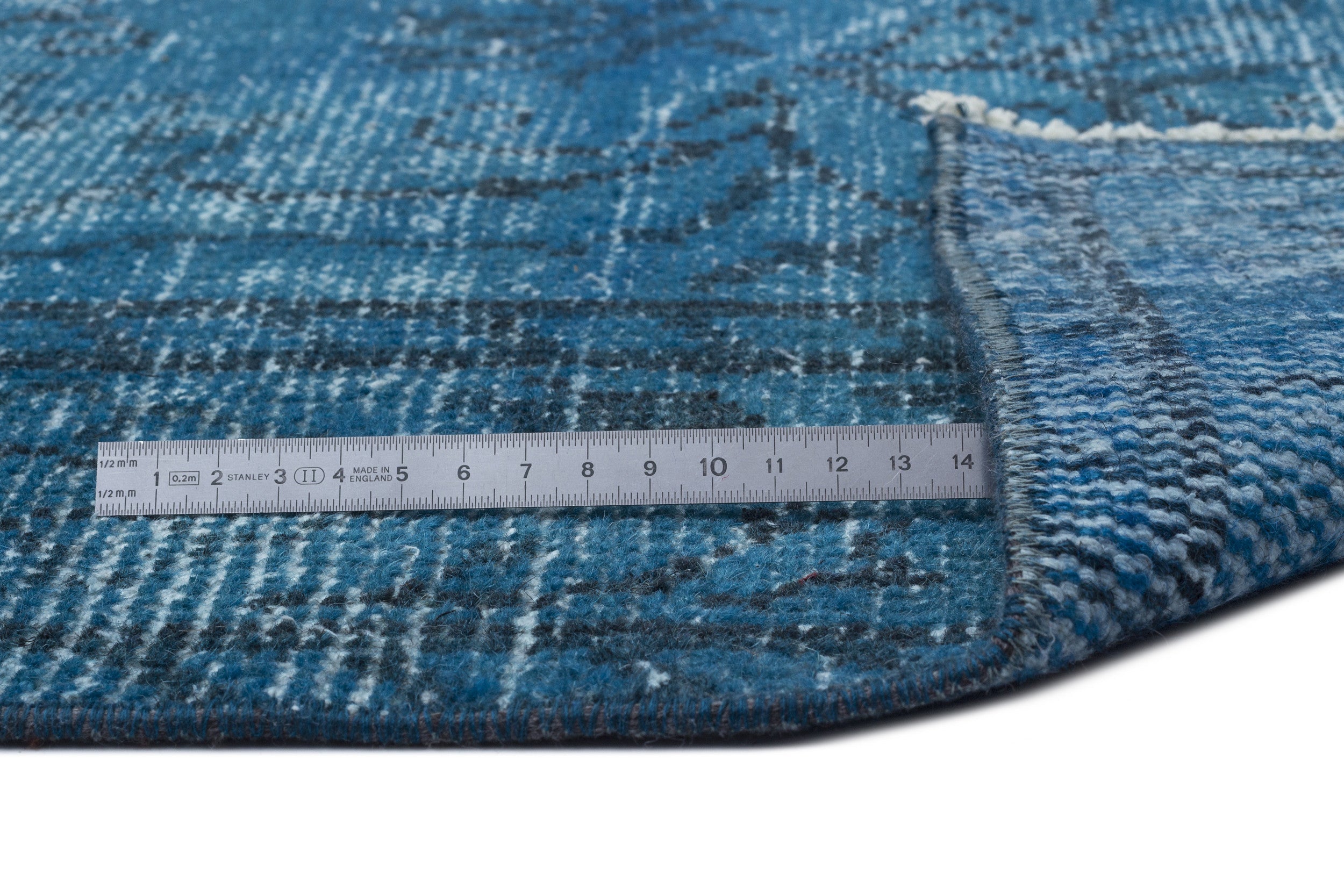 Atina Turquoise Vintage Wool Handmade Area Rug 6'0" x 9'5"