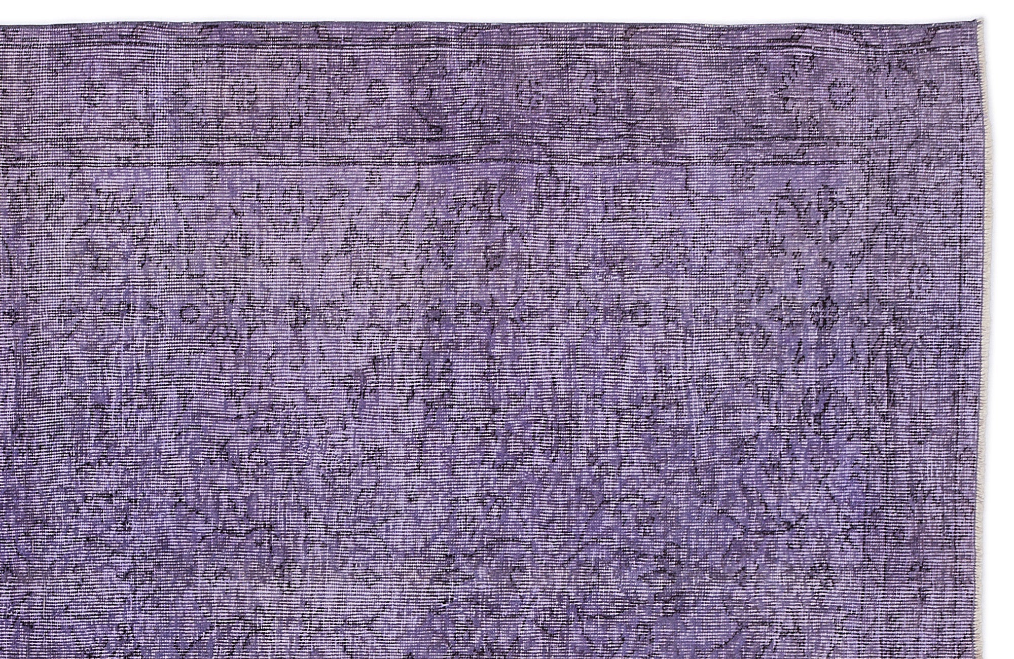 Atina Purple Vintage Wool Handmade Area Rug 5'1" x 8'9"