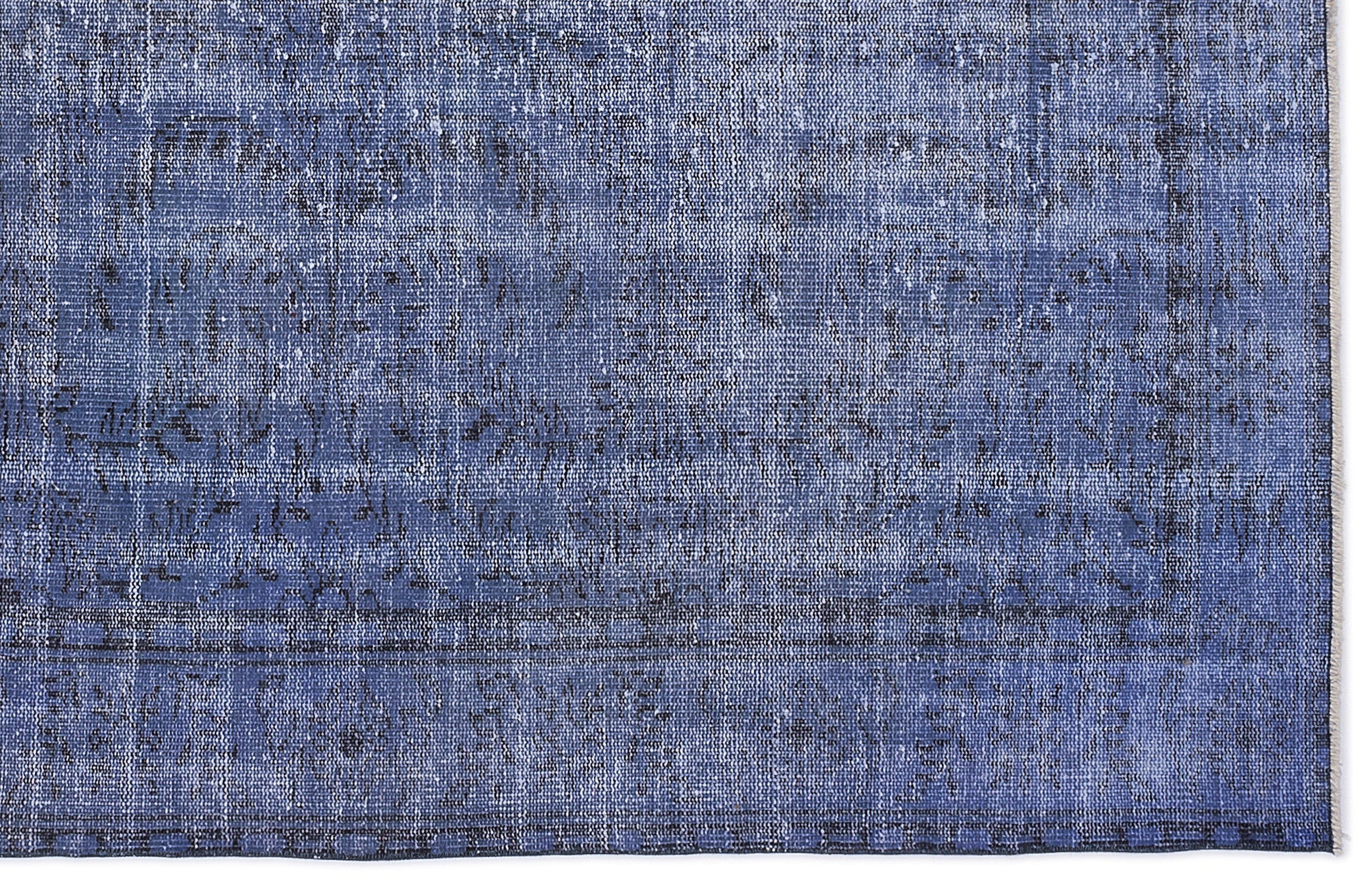 Atina Blue Vintage Wool Handmade Area Rug 5'8" x 9'5"