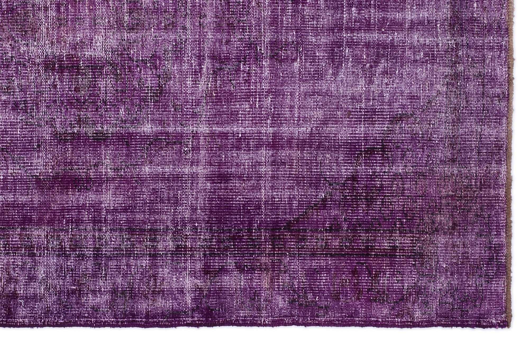Atina Purple Vintage Wool Handmade Area Rug 5'2" x 8'2"