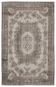 Atina Brown Vintage Wool Handmade Area Rug 4'8" x 11'10"