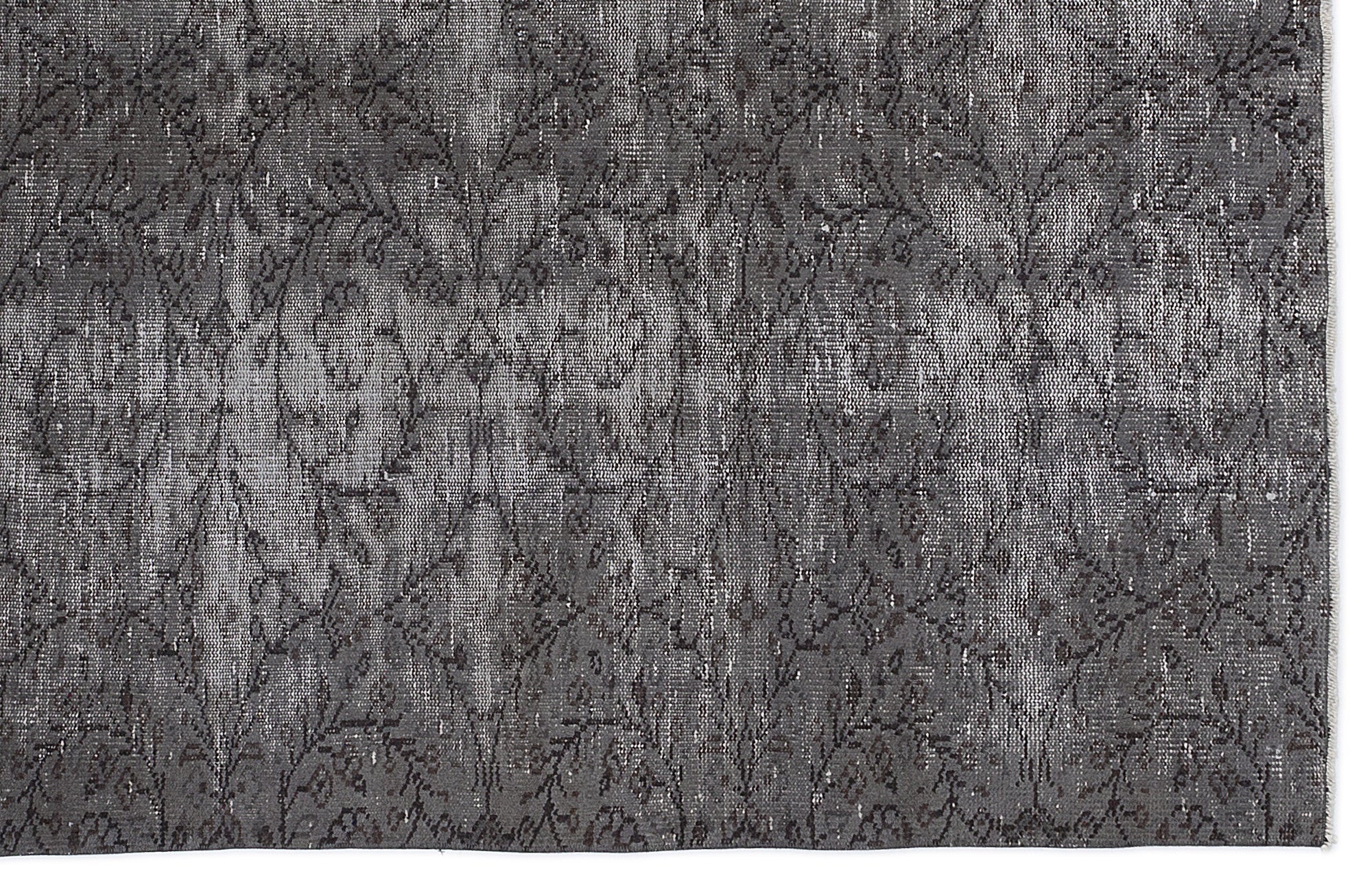 Atina Grey Vintage Wool Handmade Area Rug 5'4" x 9'1"