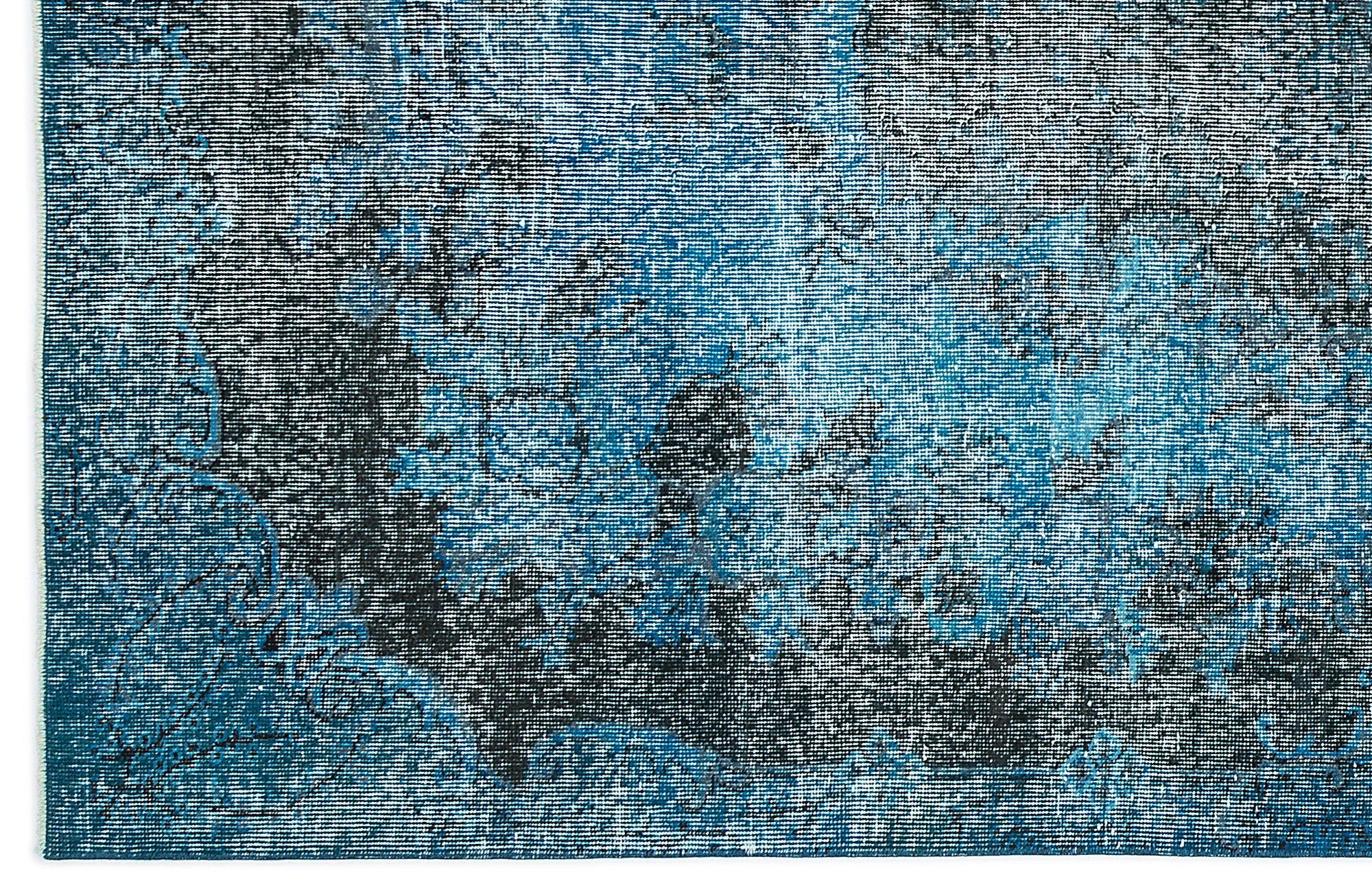 Atina Turquoise Vintage Wool Handmade Area Rug 5'1" x 8'11"