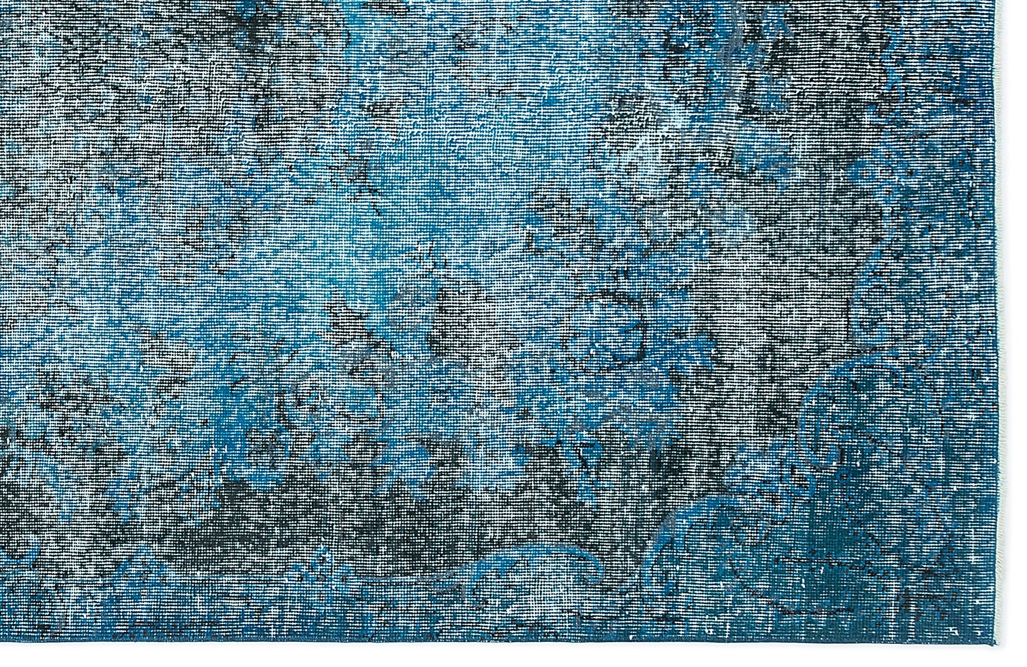 Atina Turquoise Vintage Wool Handmade Area Rug 5'1" x 8'11"