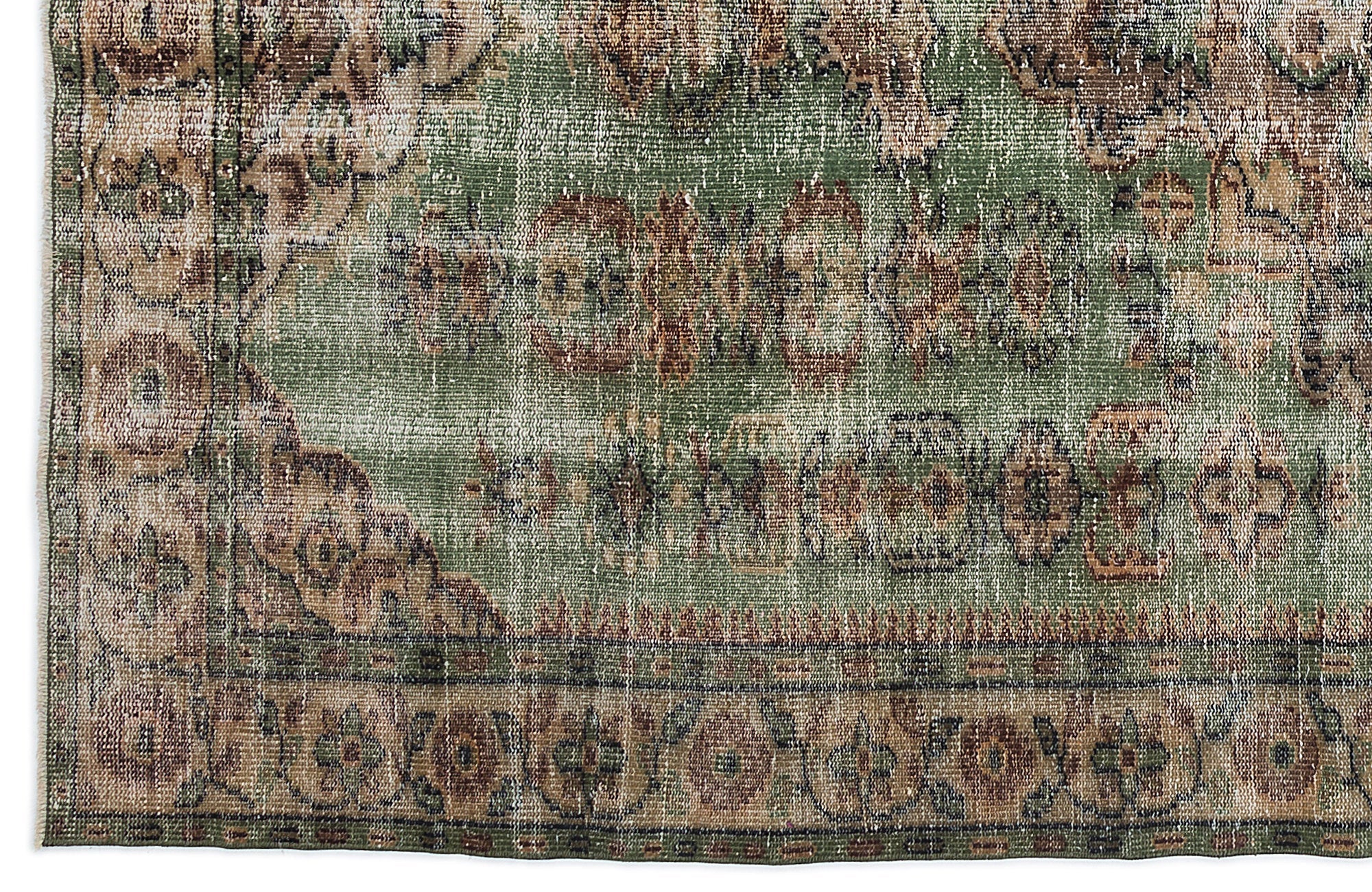 Atina 9477 Beige Vintage Wool Handmade Area Rug 5'9" x 9'9"