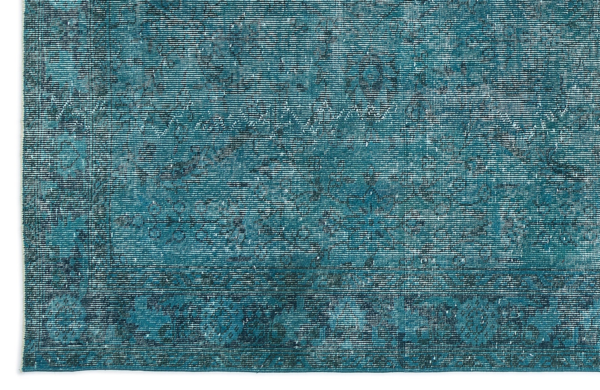 Atina Turquoise Vintage Wool Handmade Area Rug 5'11" x 9'8"