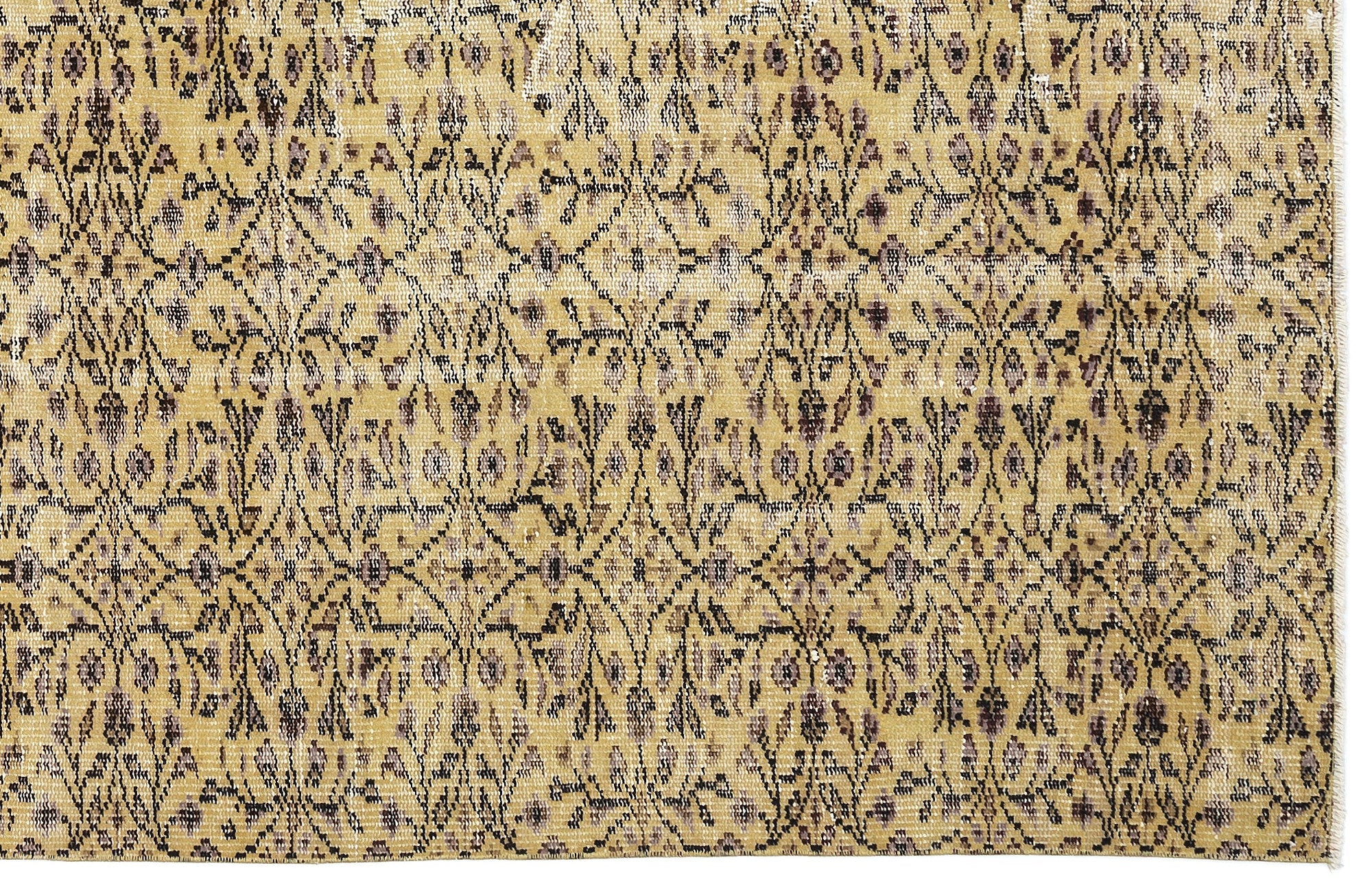 Atina 9673 Beige Vintage Wool Handmade Area Rug 6'1" x 8'9"