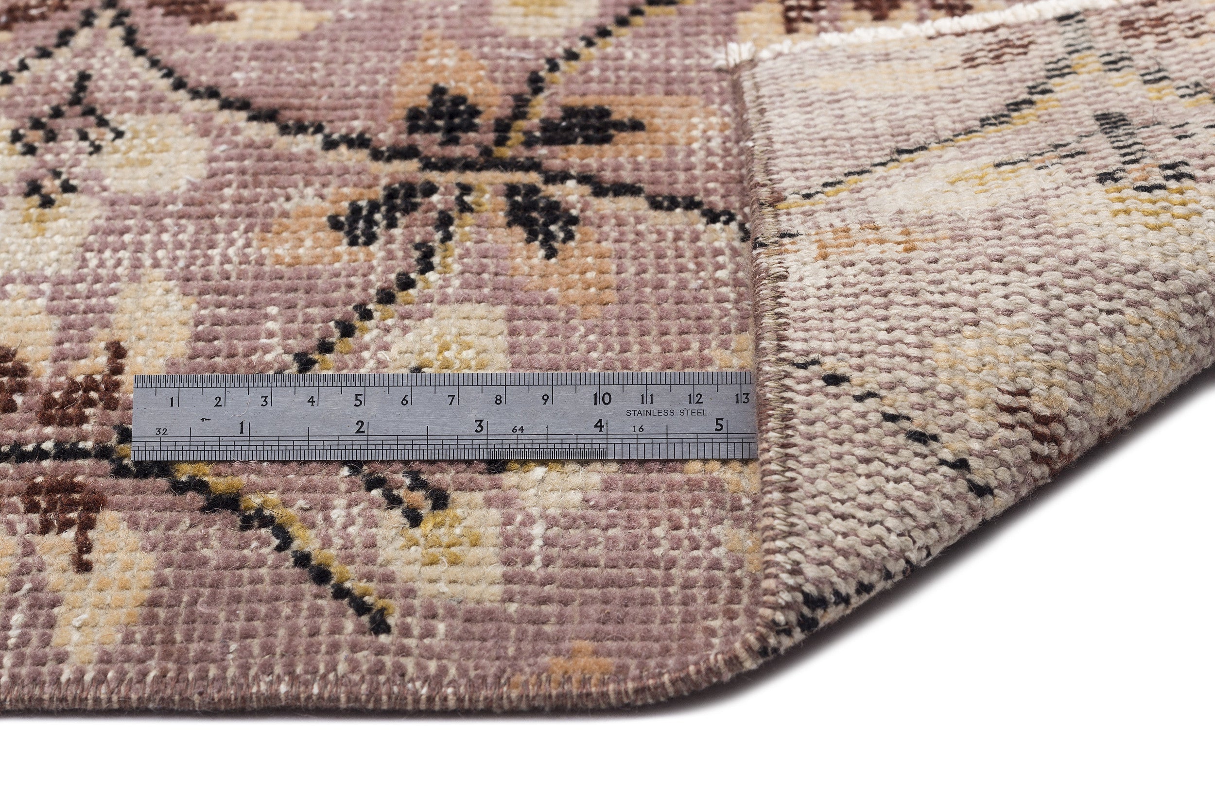 Atina 9679 Cream Vintage Wool Handmade Area Rug 5'11" x 9'7"