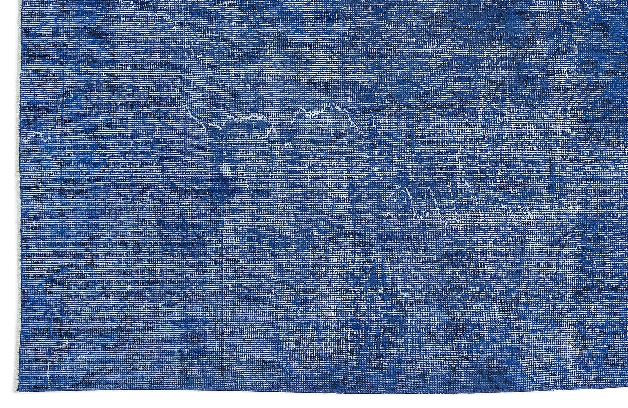 Atina Blue Vintage Wool Handmade Area Rug 5'9" x 10'0"