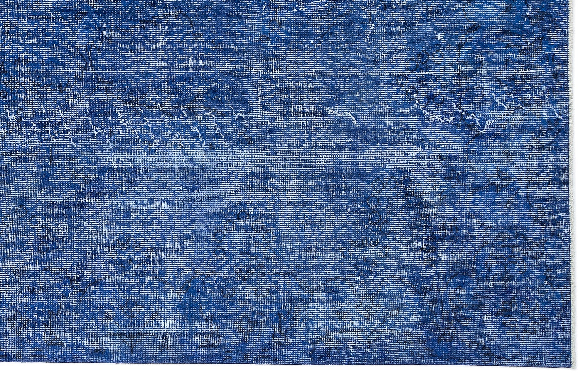 Atina Blue Vintage Wool Handmade Area Rug 5'9" x 10'0"