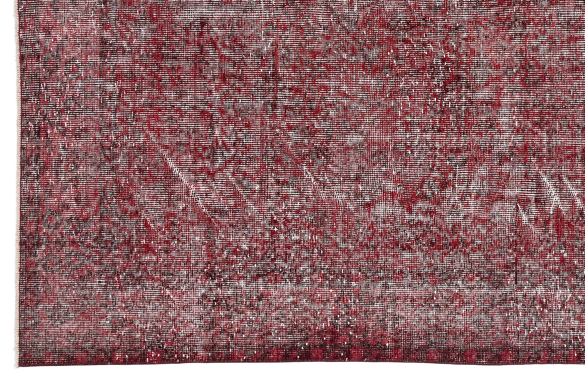 Atina Red Vintage Wool Handmade Area Rug 5'7" x 9'7"