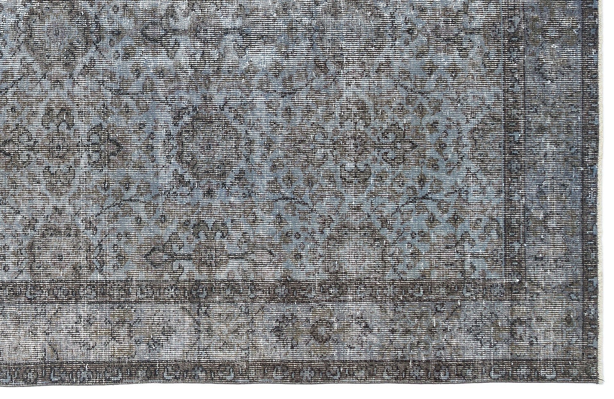 Atina Blue Vintage Wool Handmade Area Rug 5'4" x 9'7"