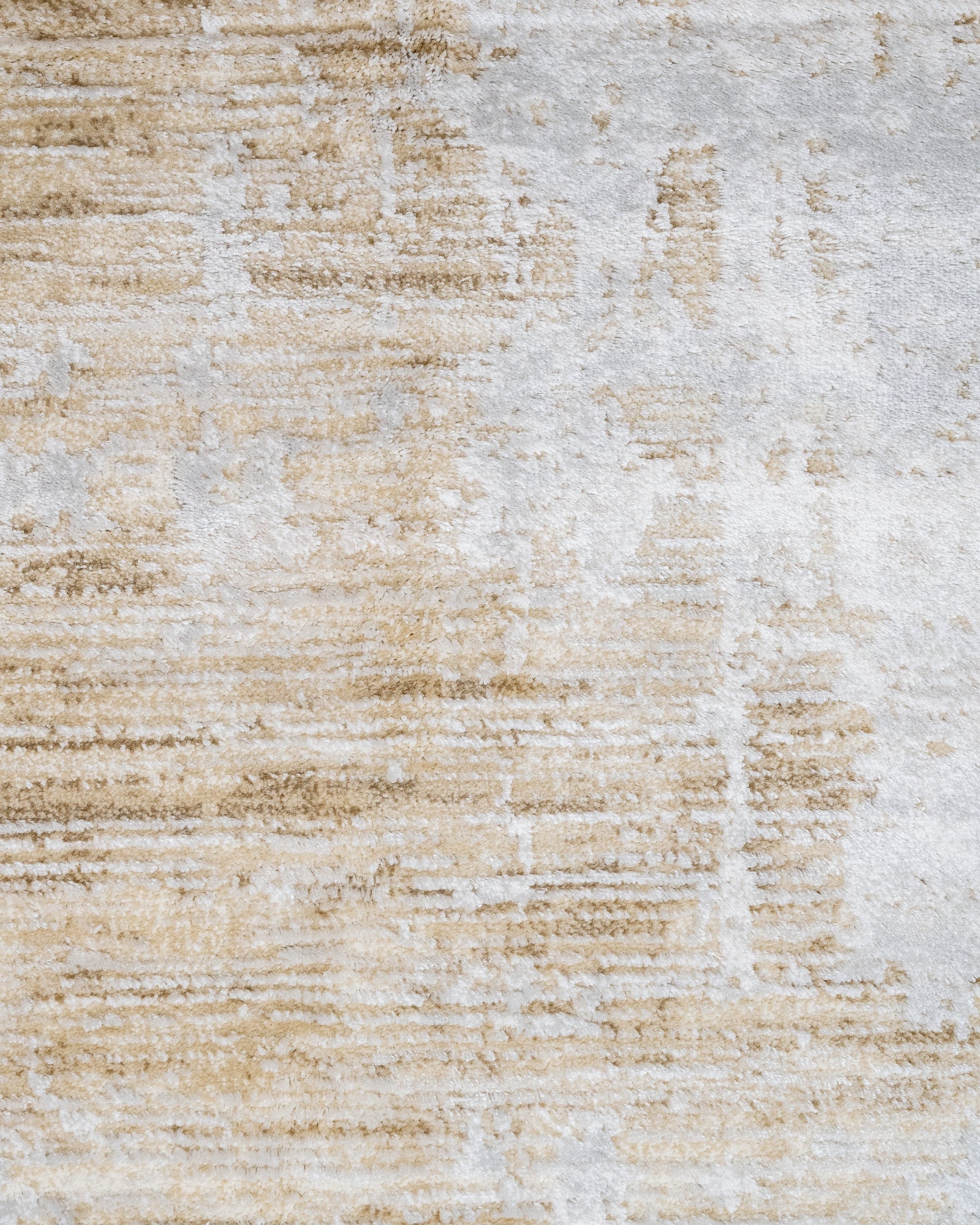Modern Area Rug – Beige Machine Made Rug with Fringed Edges | Durable Acrylic Carpet