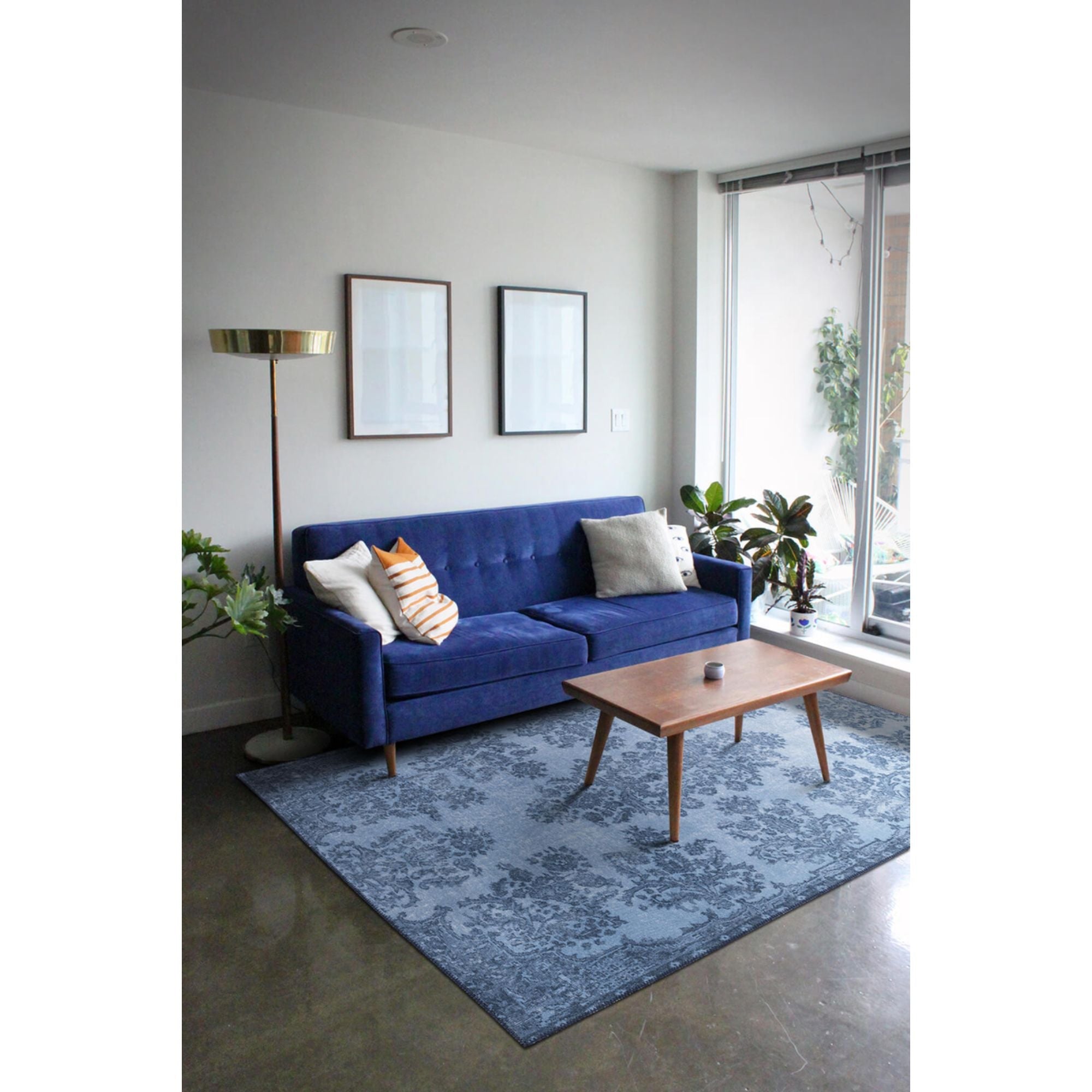 Digital Print Area Rug – Vintage Cotton Rug | Heavy Thick Microfiber Carpet